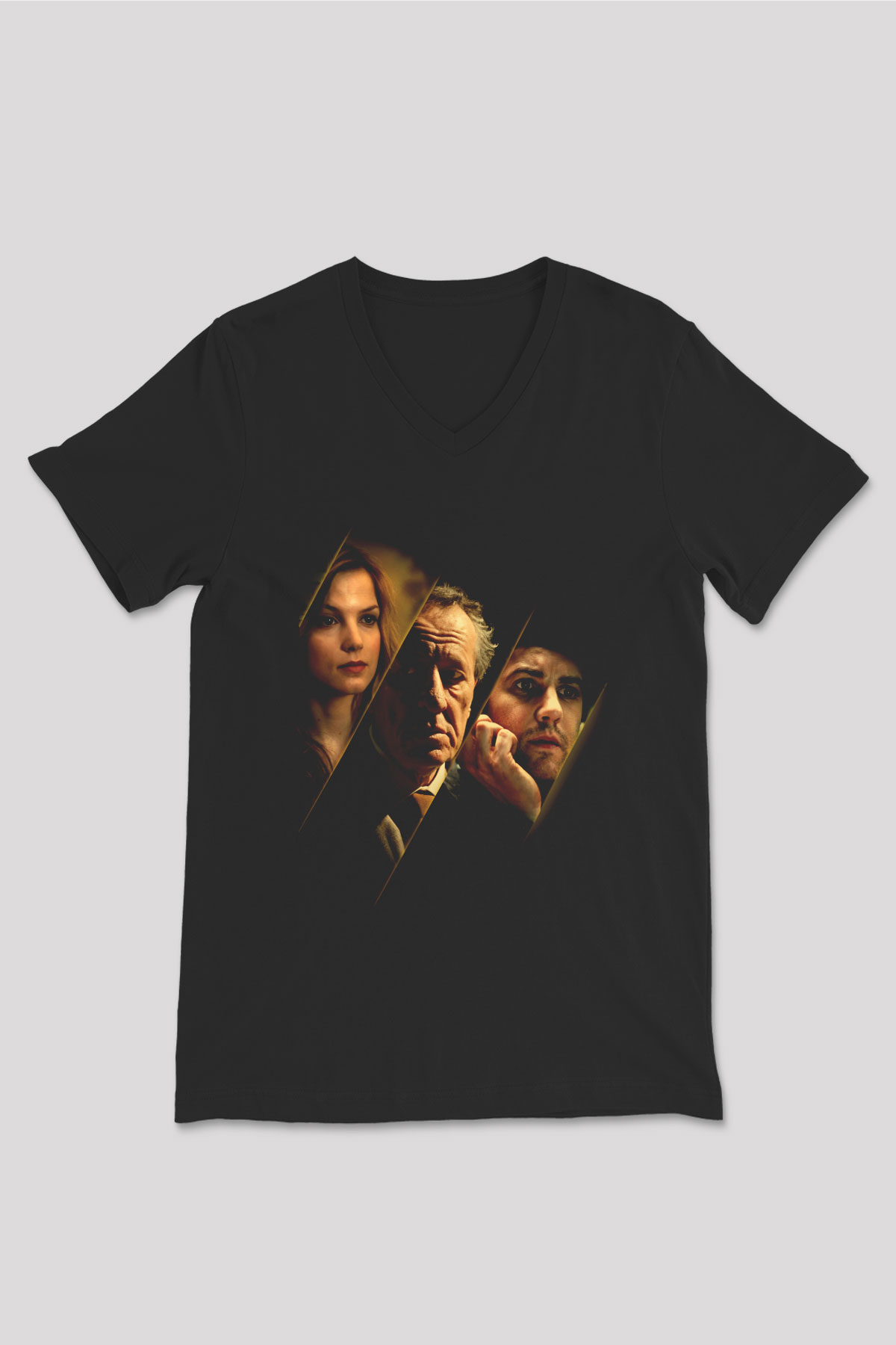 Unisex En İyi Teklif (The Best Offer) Baskılı Siyah V Yaka T-shirt