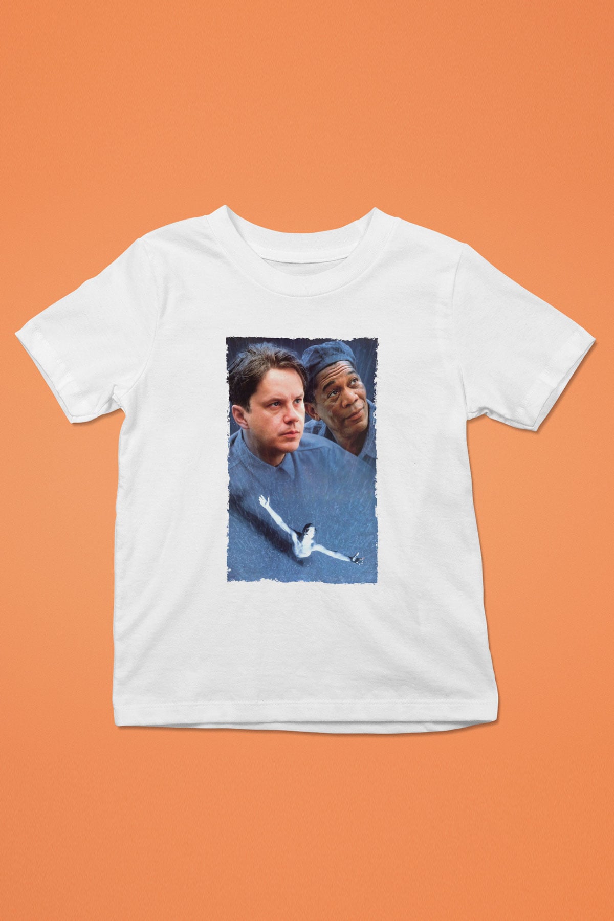Unisex Esaretin Bedeli (The Shawshank Redemption) Baskılı Beyaz Çocuk Tişört