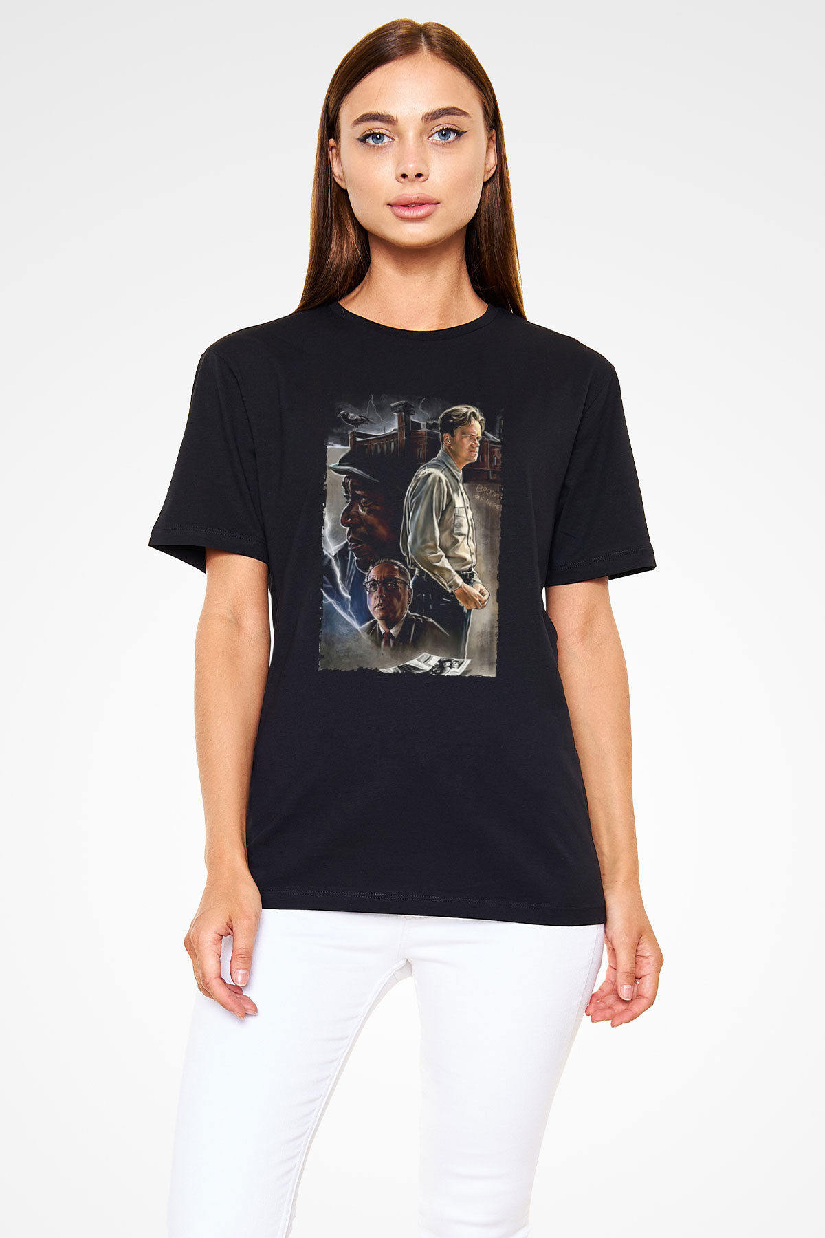 Esaretin Bedeli (The Shawshank Redemption) Baskılı Siyah T-Shirt