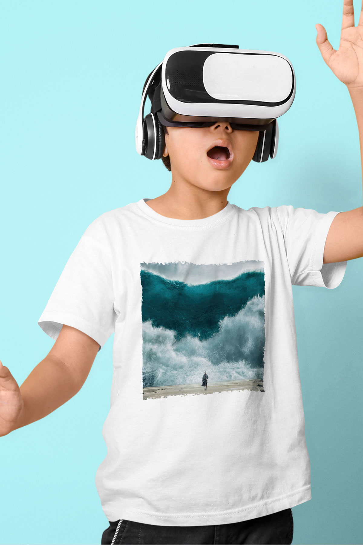 Unisex Exodus Gods and Kings Baskılı Beyaz Çocuk Tshirt