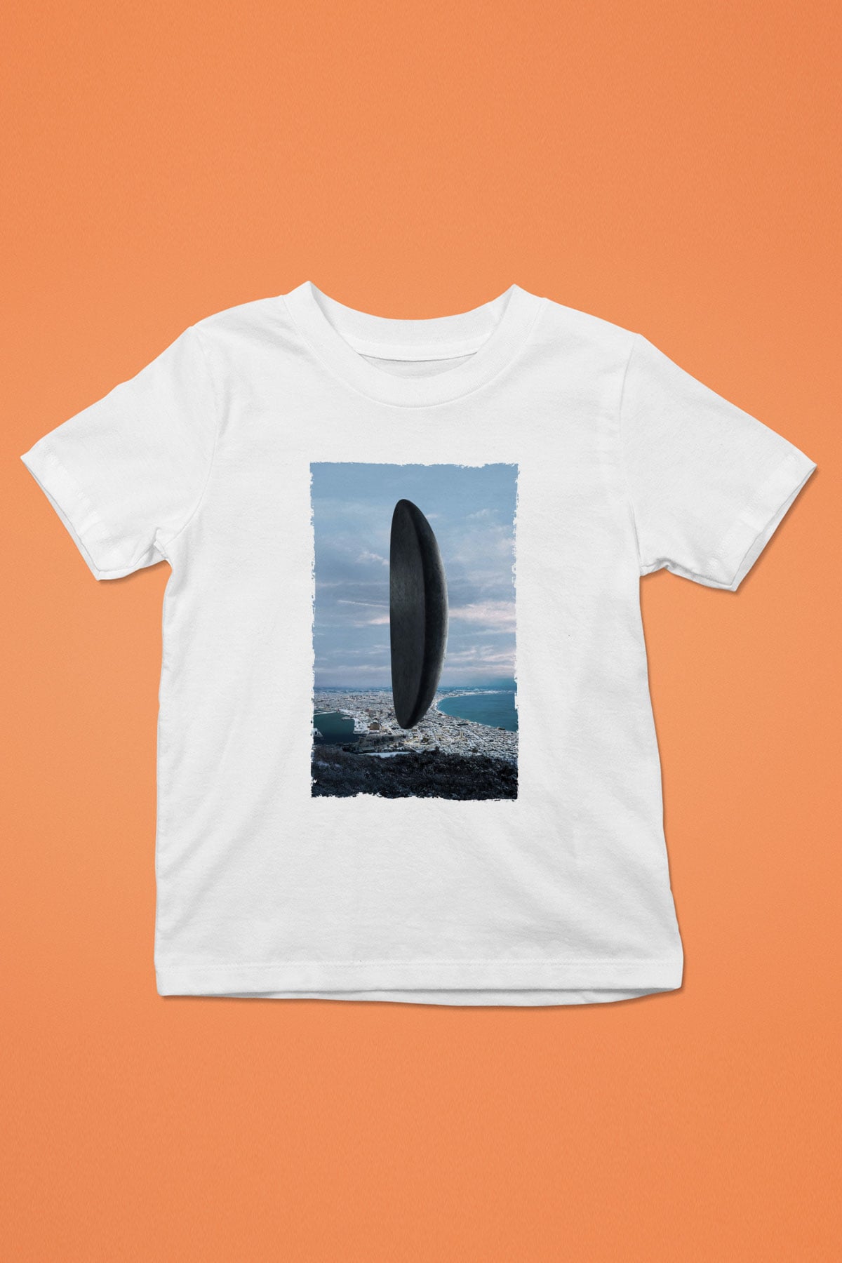 Unisex Geliş Arrival Baskılı Beyaz Çocuk Tshirt