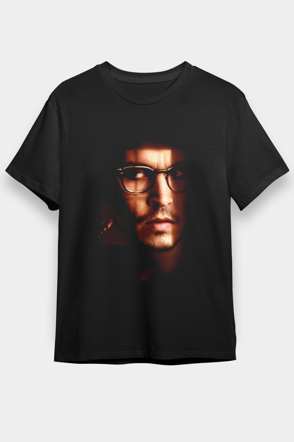 Gizli Pencere (Secret Window) Baskılı Siyah T-Shirt