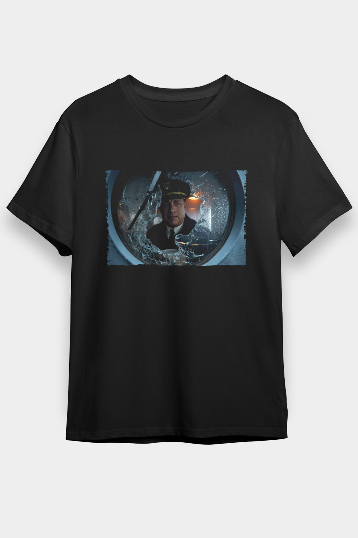 Greyhound Baskılı Siyah Tshirt