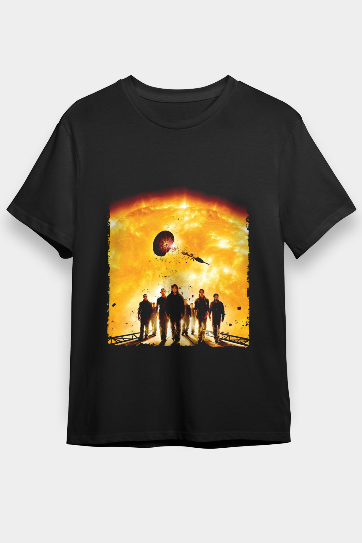 Gün Işığı (Sunshine) Baskılı Siyah T-Shirt