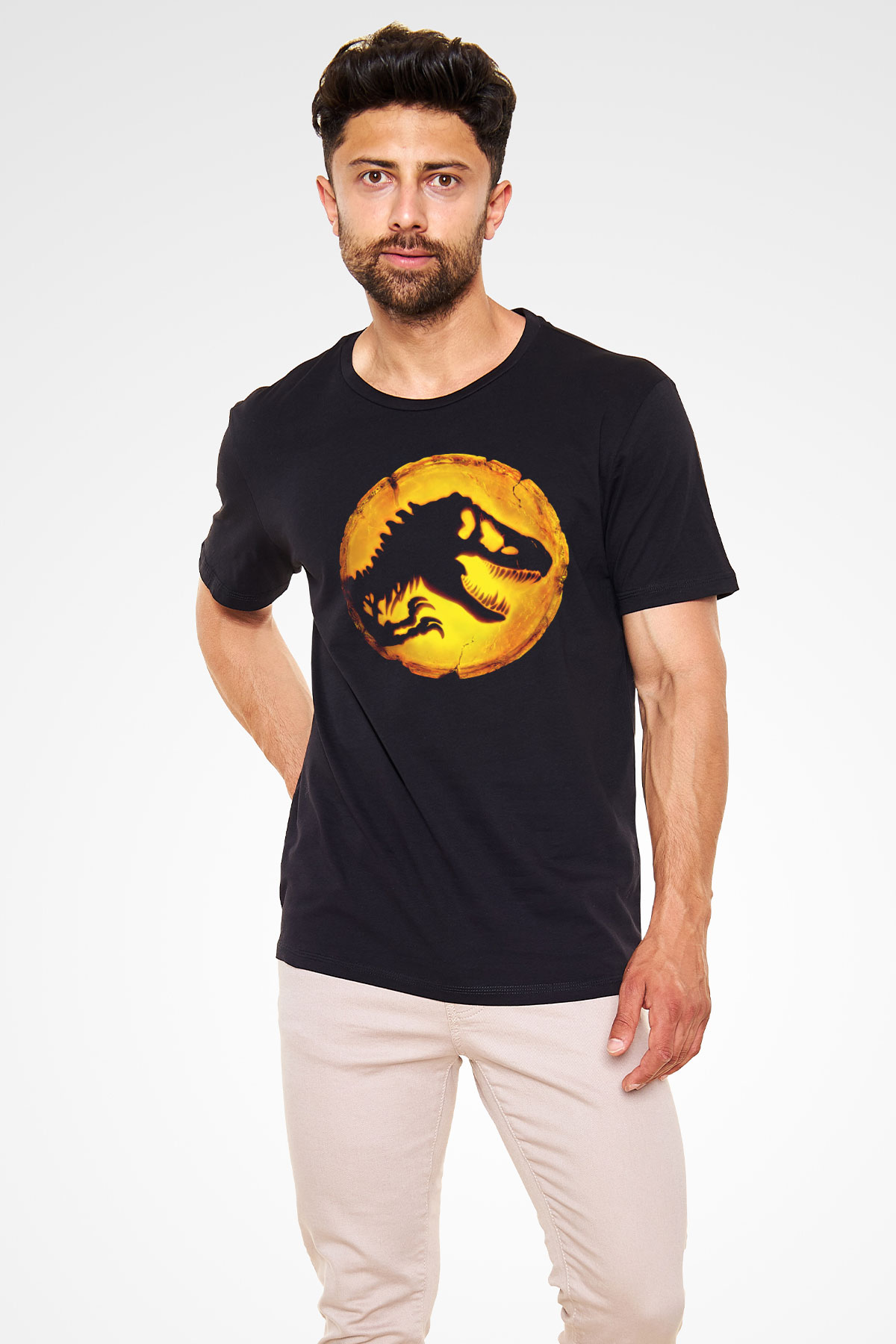 Hâkimiyet (Jurassic World Dominion) Baskılı Siyah Tshirt