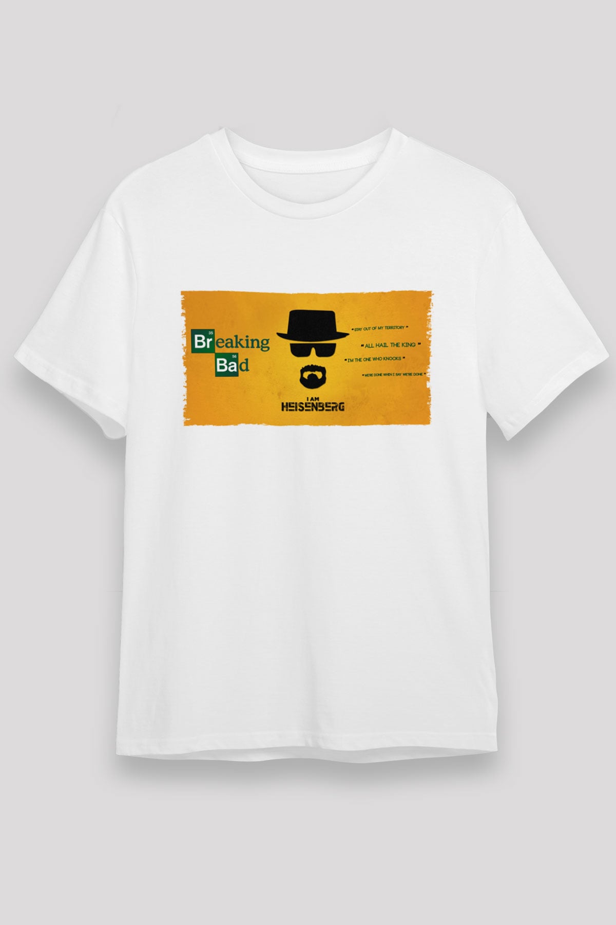 Heisenberg - Breaking Bad Baskılı Beyaz Tshirt