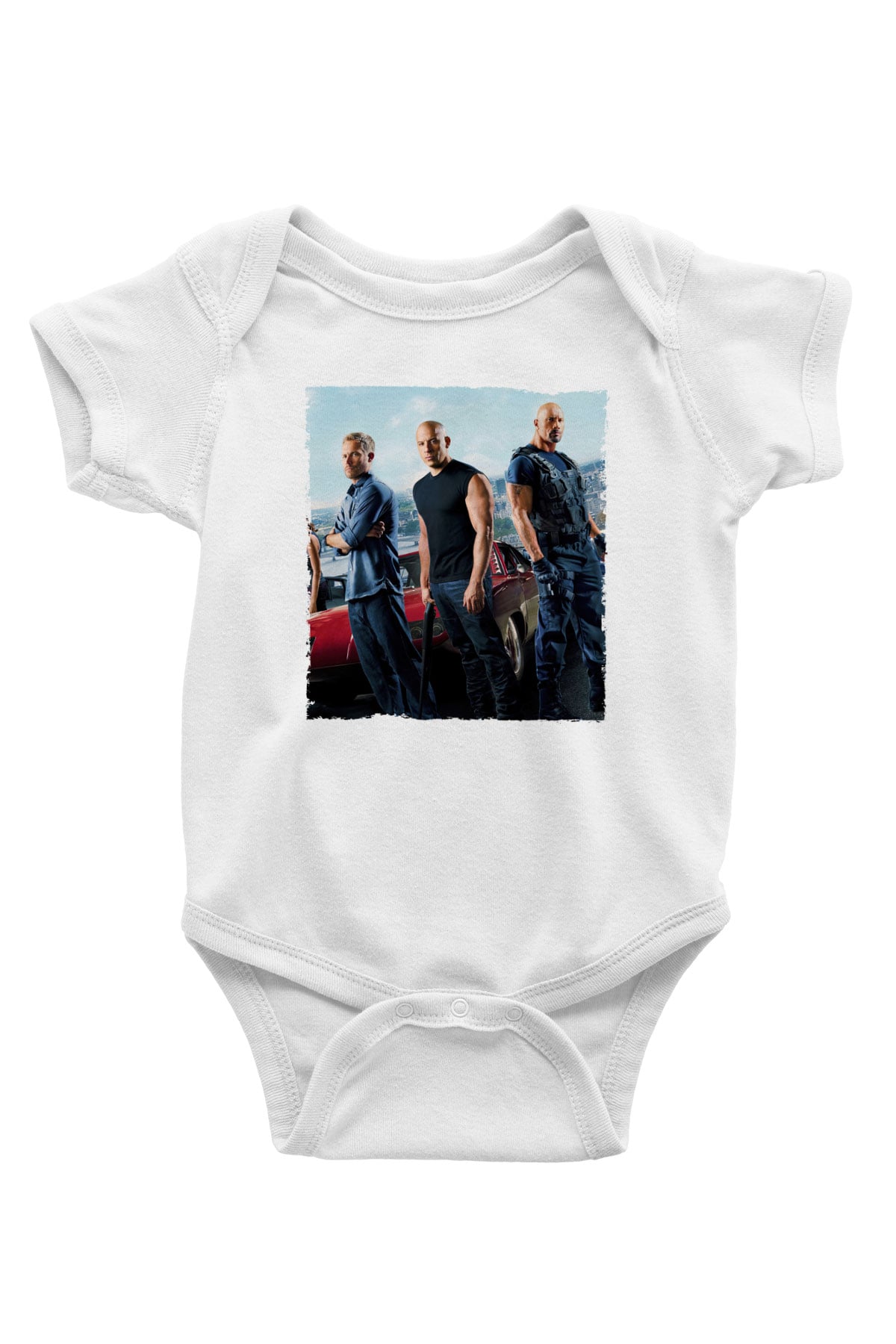 Unisex Hızlı ve Öfkeli Baskılı Bebek Body - Zıbın