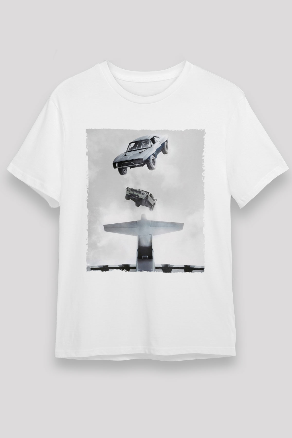 Hızlı ve Öfkeli Baskılı Beyaz Tshirt