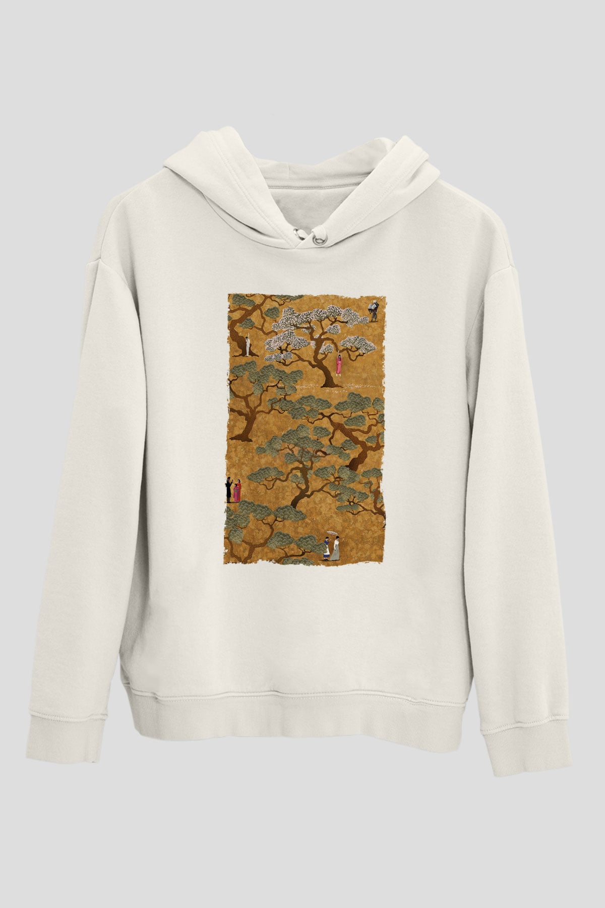 Unisex Hizmetçi (The Handmaiden) Baskılı Beyaz Kapüşonlu Sweatshirt