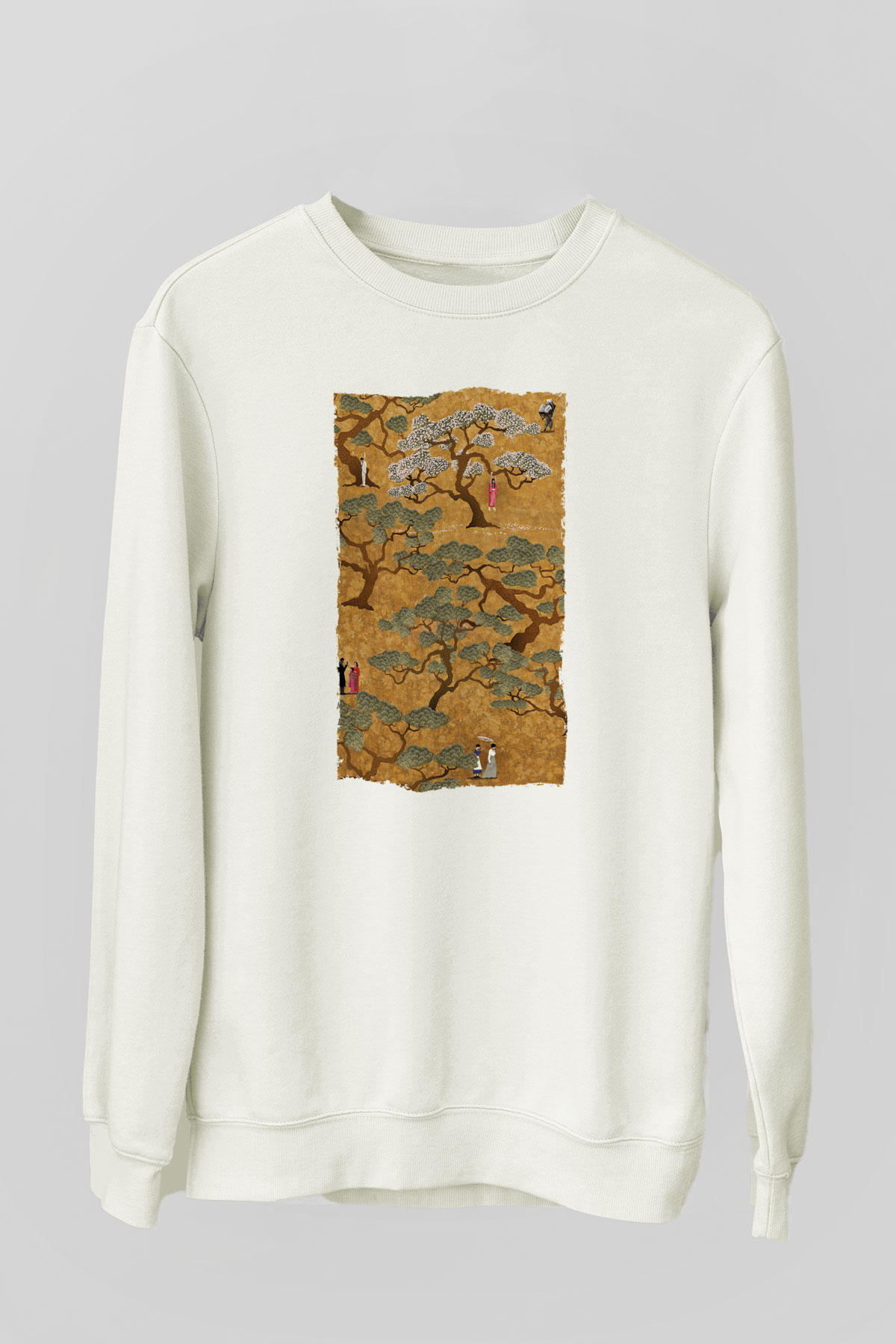 Unisex Hizmetçi (The Handmaiden) Baskılı Beyaz Sweatshirt