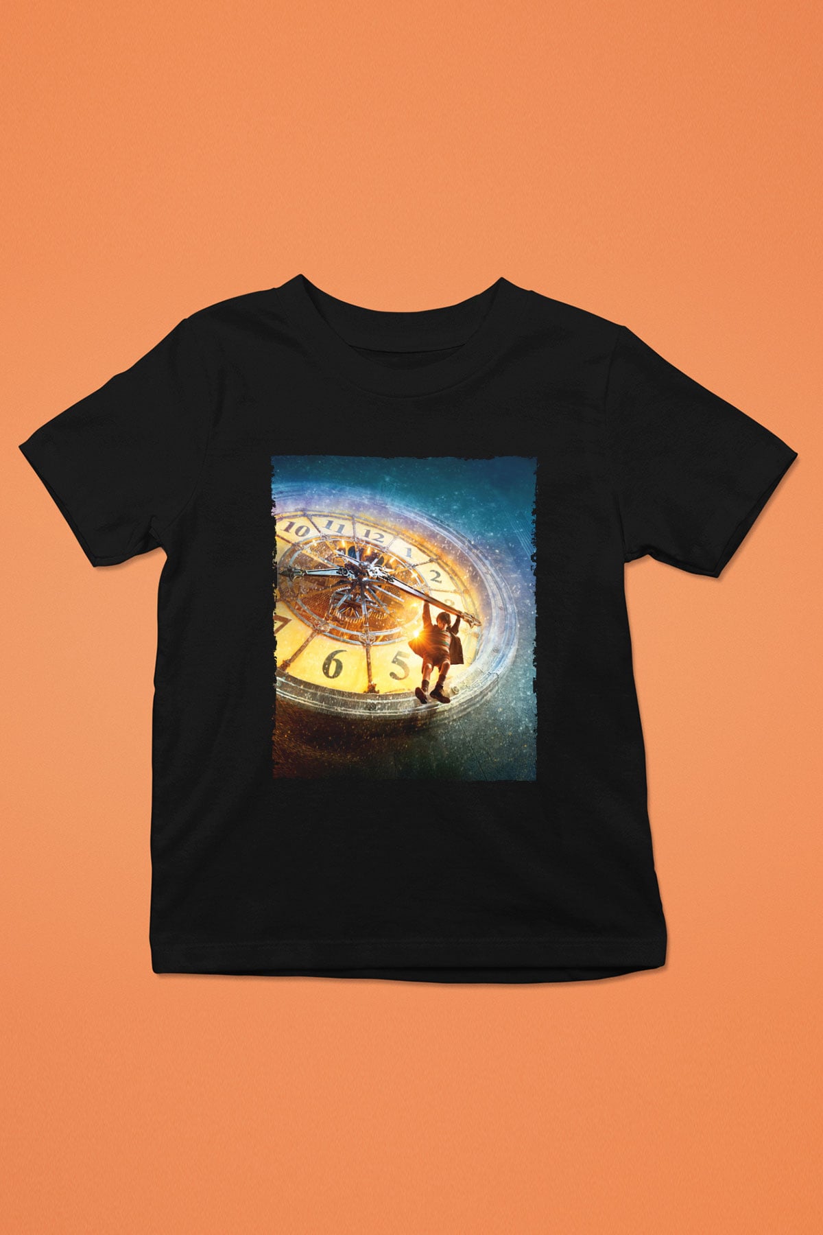 Unisex Hugo Baskılı Siyah Çocuk Tshirt