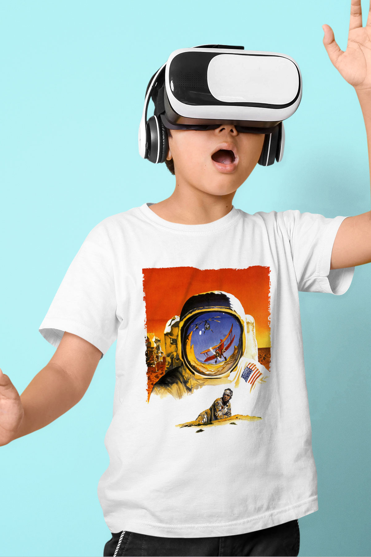Unisex Hükmedenler - Capricorn Baskılı Beyaz Çocuk Tshirt
