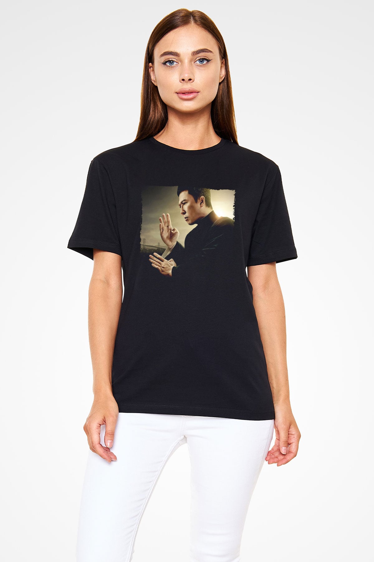 Ip Man Baskılı Siyah Tshirt