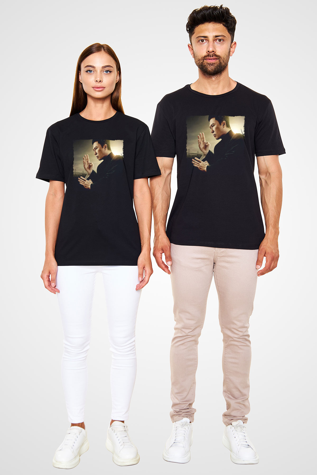 Ip Man Baskılı Siyah Tshirt
