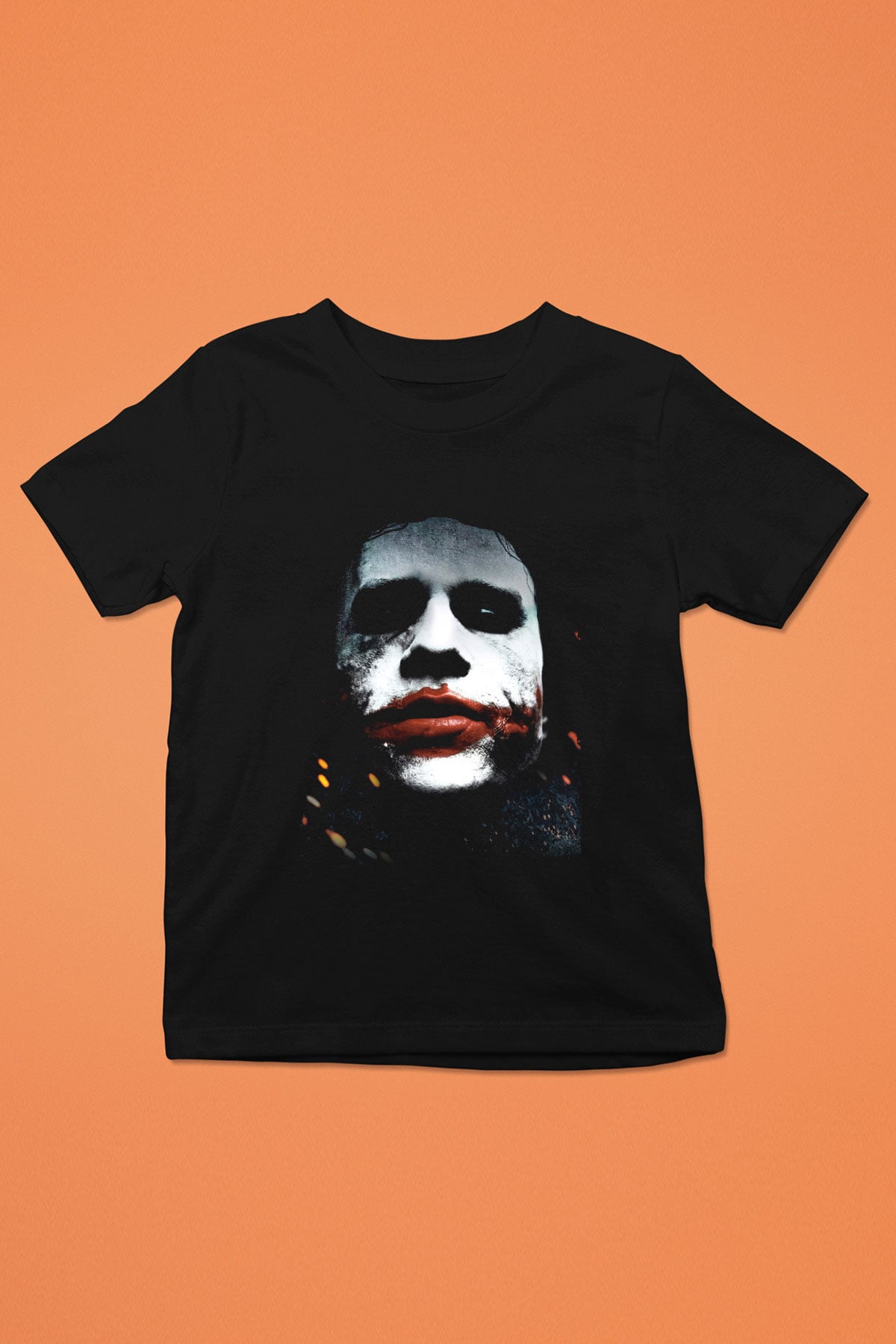 Unisex Joker Baskılı Siyah Çocuk Unisex Tshirt