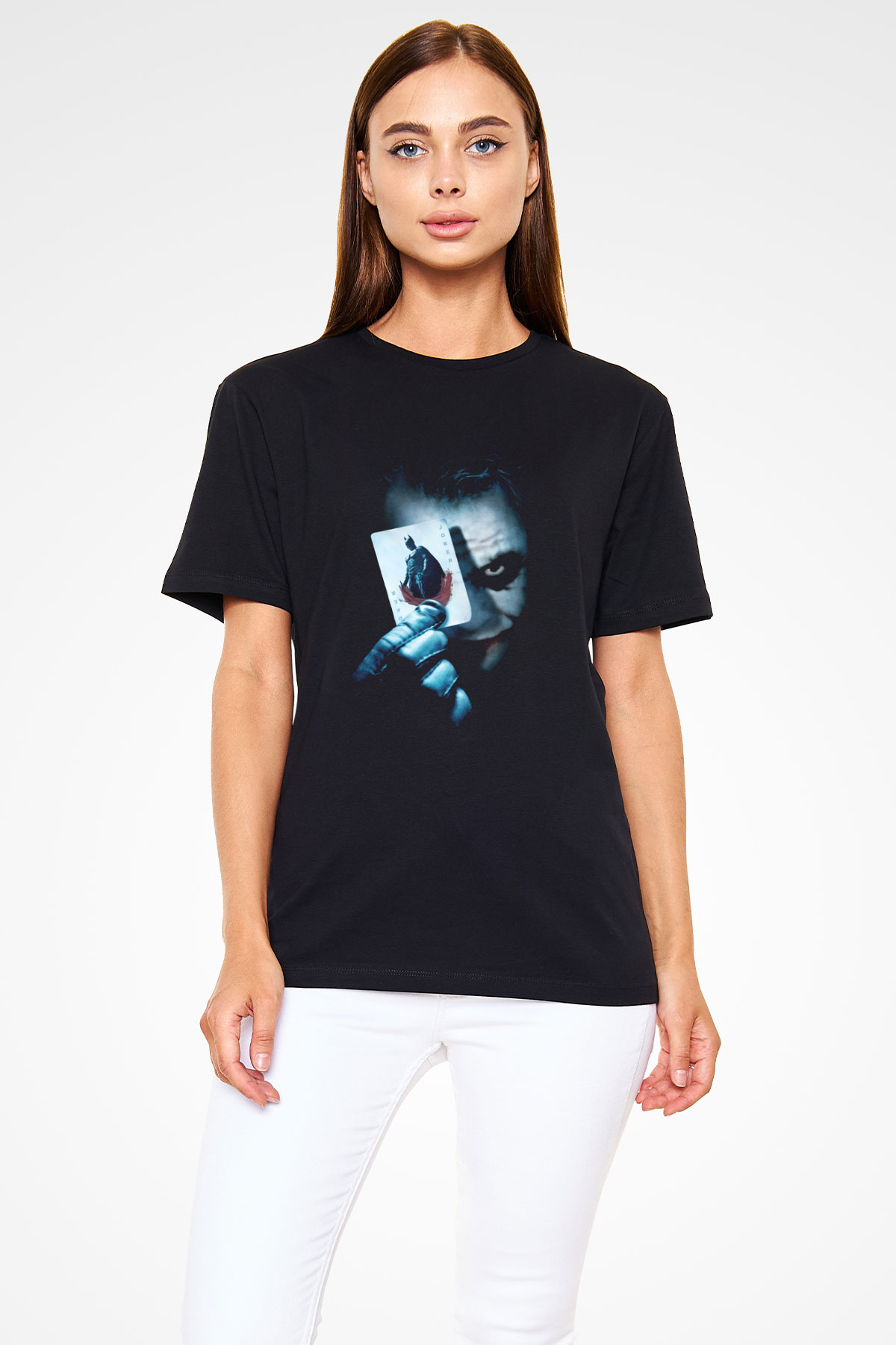 Joker Baskılı Siyah T-Shirt