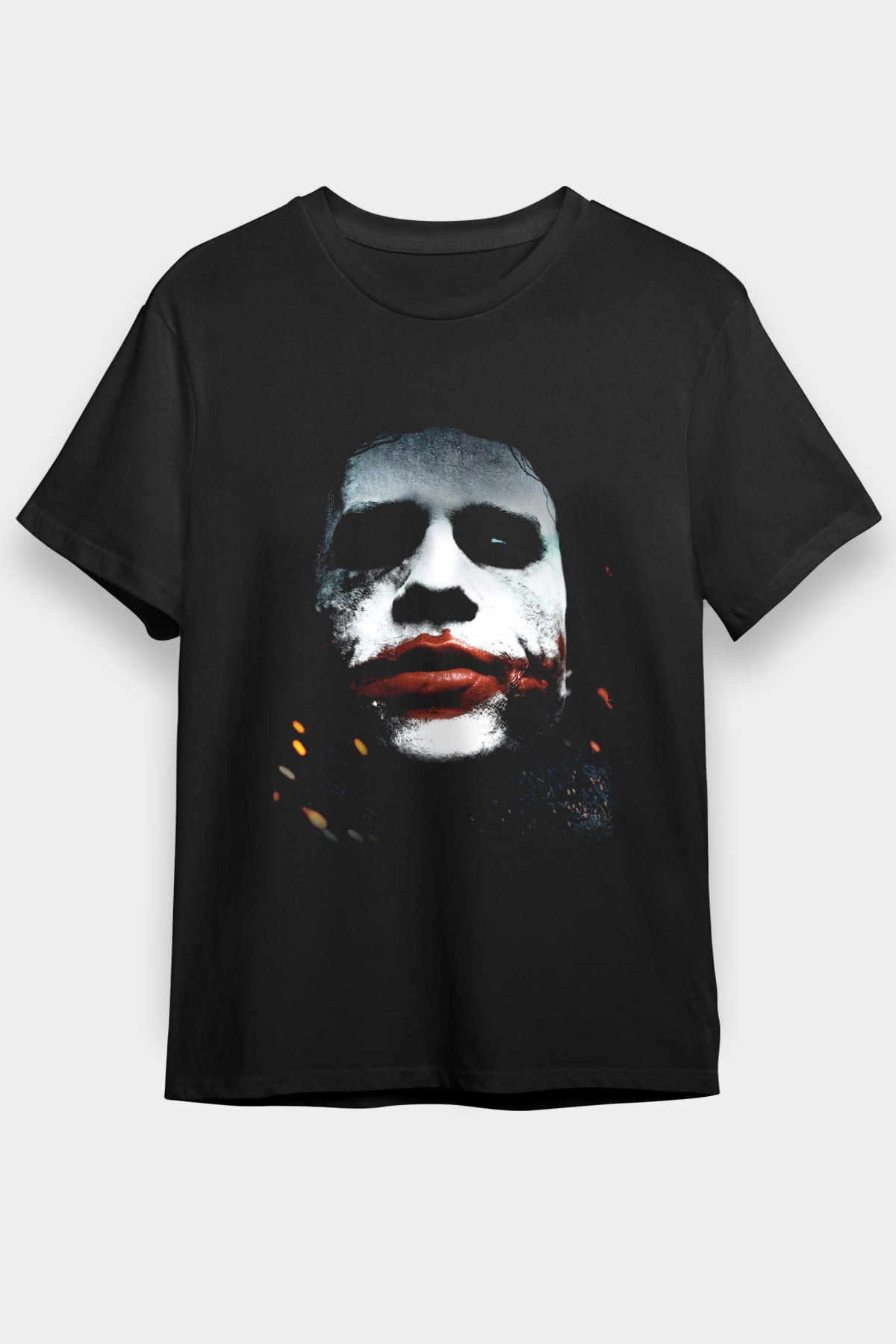 Joker Baskılı Siyah Tshirt