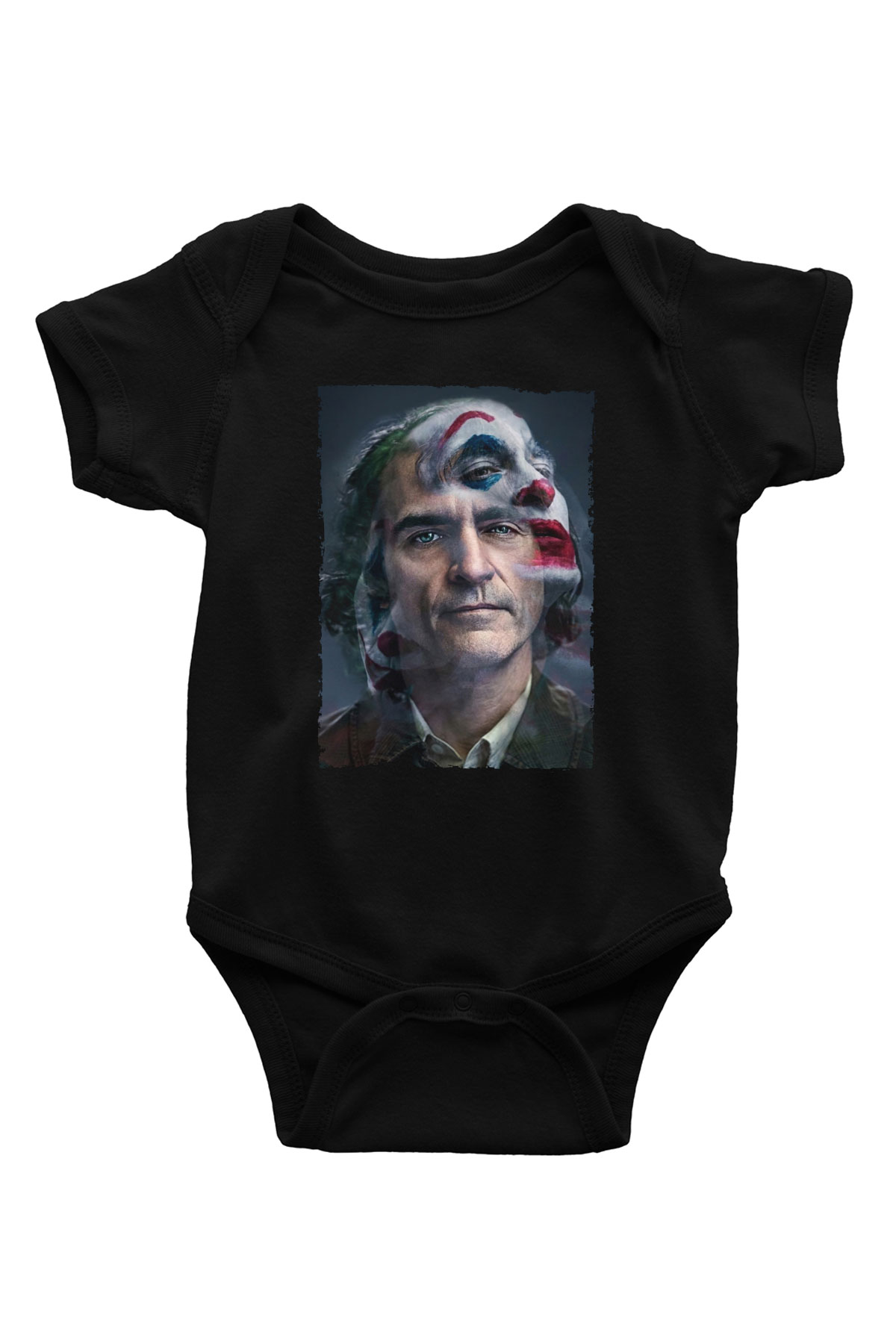 Unisex Joker Siyah Bebek Body - Zıbın