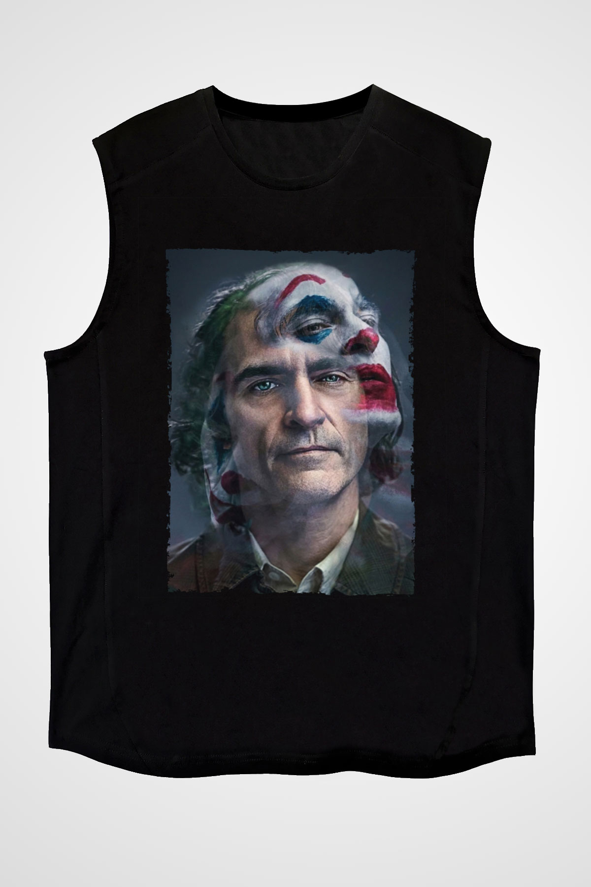Unisex Joker Siyah Kolsuz Tshirt