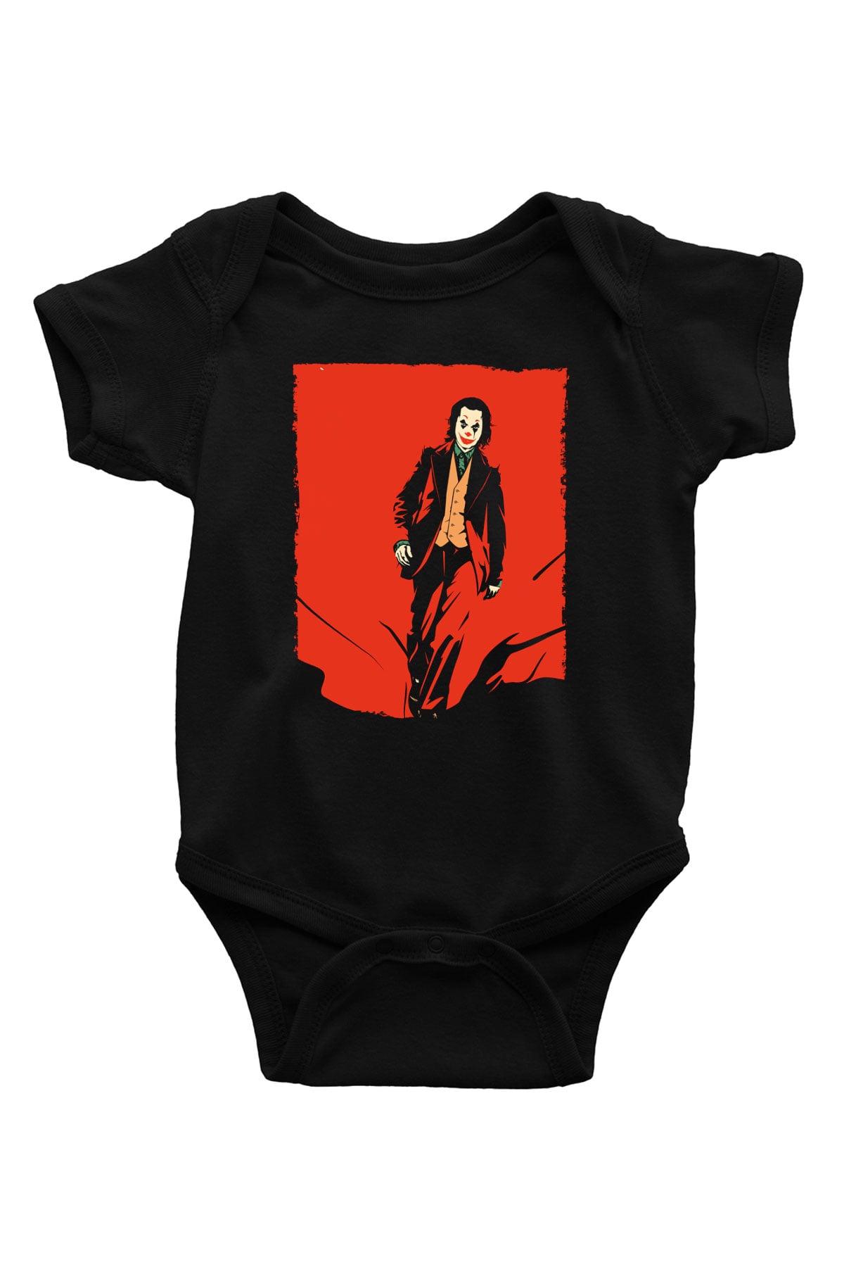 Unisex Joker Temalı Siyah Çocuk Unisex Tshirt