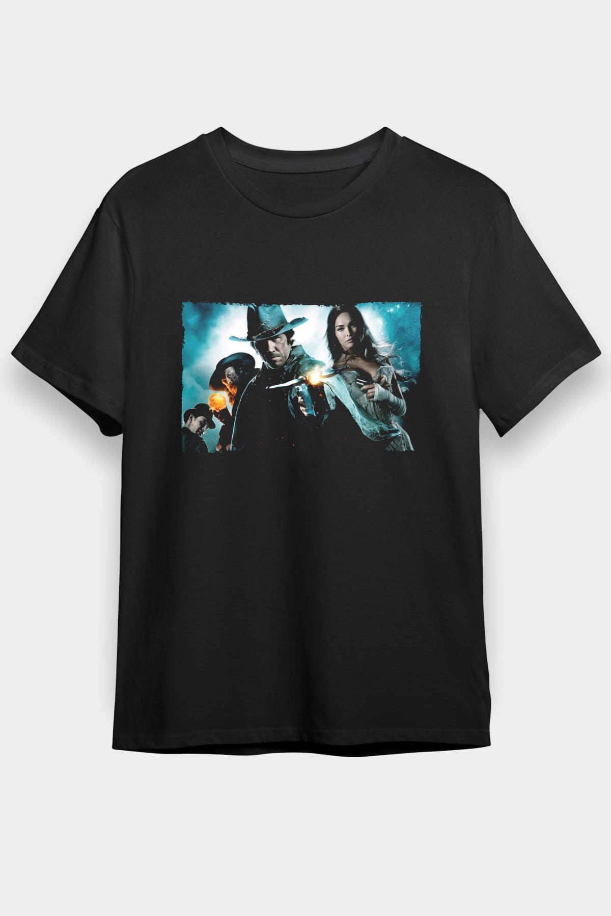Jonah Hex Baskılı Siyah Tişört
