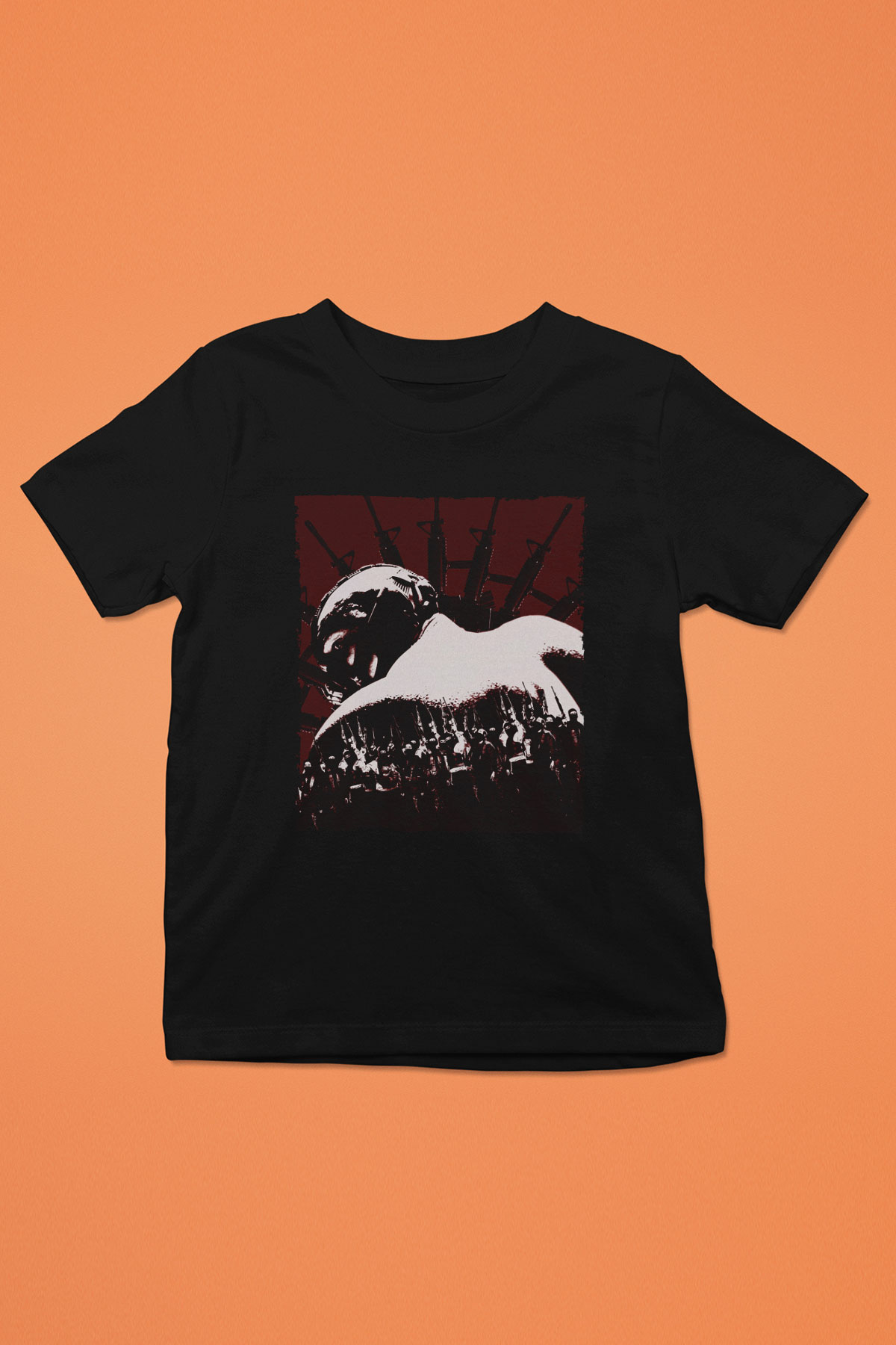 Unisex Kara Şövalye (The Dark Knight) Baskılı Siyah Çocuk Tshirt