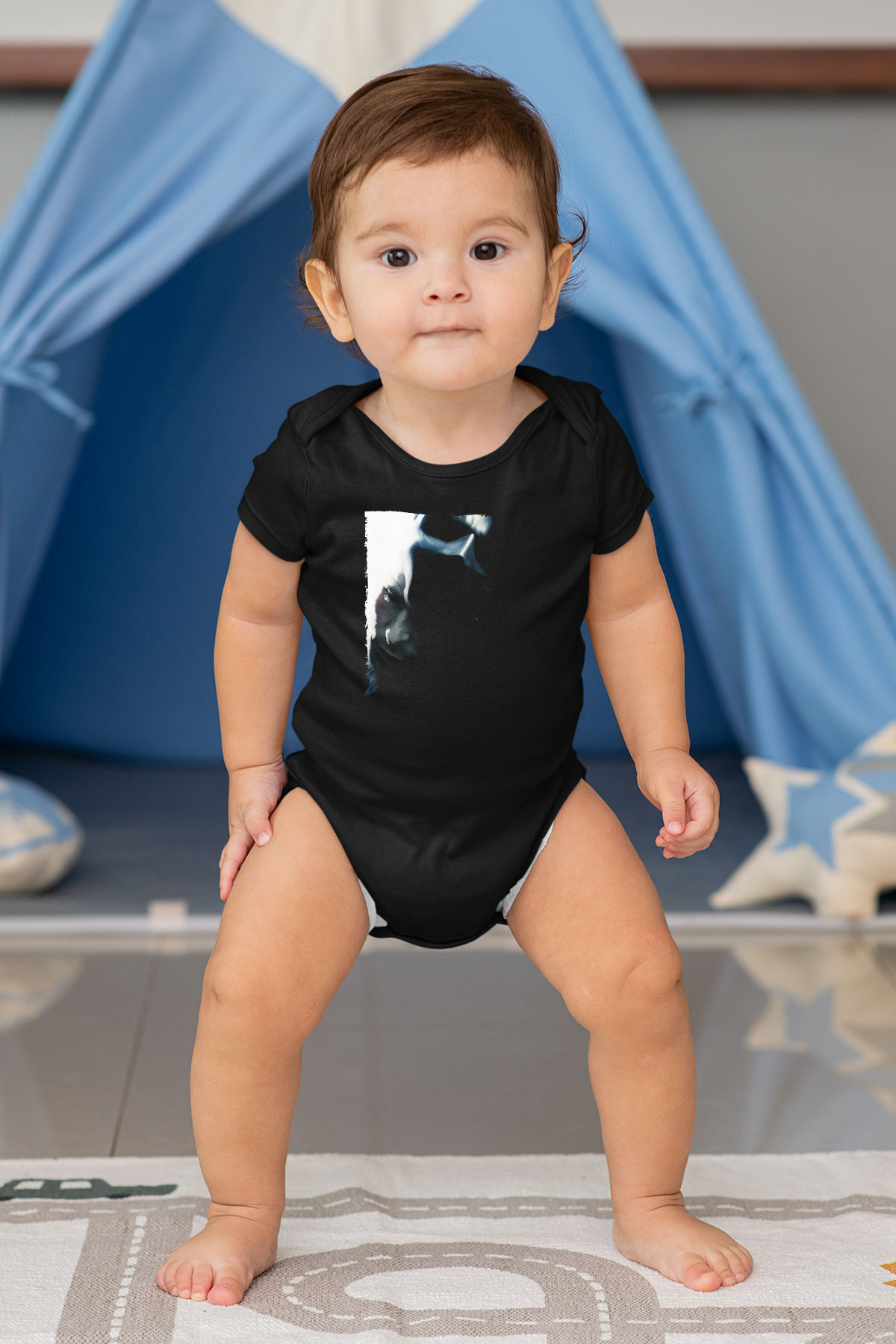 Unisex Kara Şövalye (The Dark Knight) Baskılı Siyah Çocuk Unisex Tişört