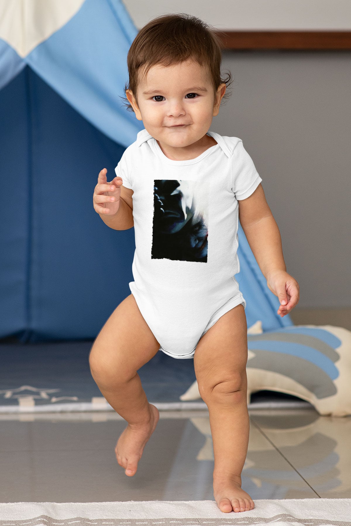 Unisex Kara Şövalye (The Dark Knight) Baskılı Bebek Body - Zıbın