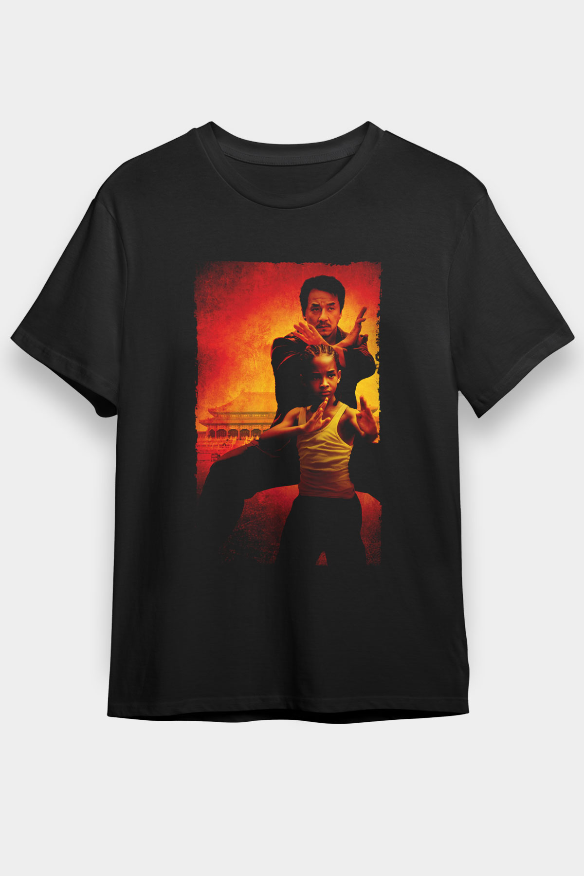 Karateci Çocuk (The Karate Kid) Baskılı Siyah Tshirt