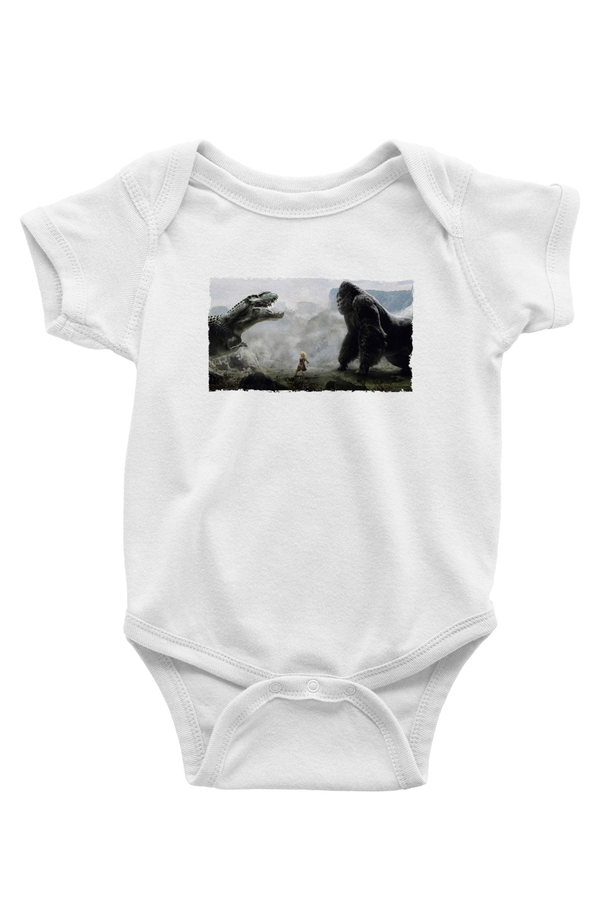 Unisex King Kong Baskılı Bebek Body - Zıbın