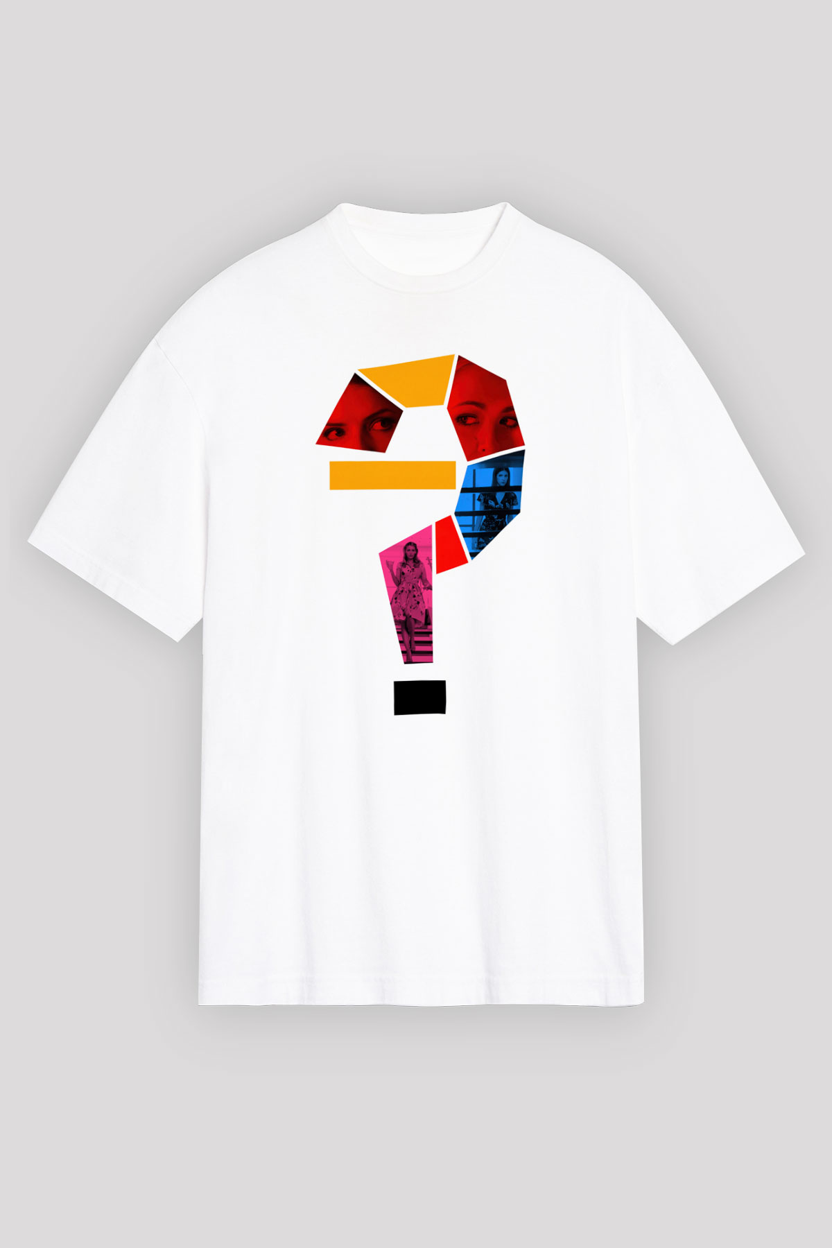 Unisex Küçük Bir Rica - A Simple Favor Baskılı Beyaz Oversize Tişört