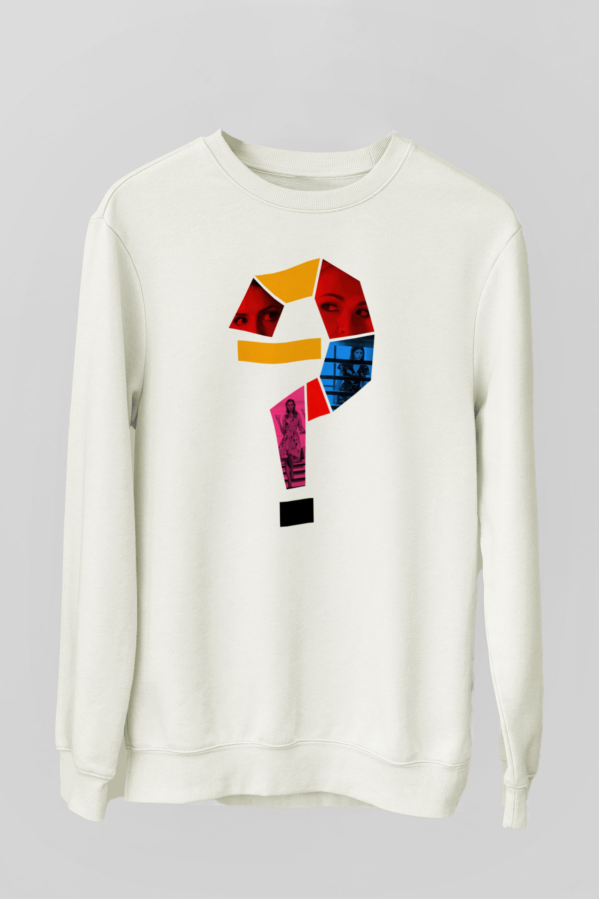 Unisex Küçük Bir Rica - A Simple Favor Baskılı Beyaz Sweatshirt