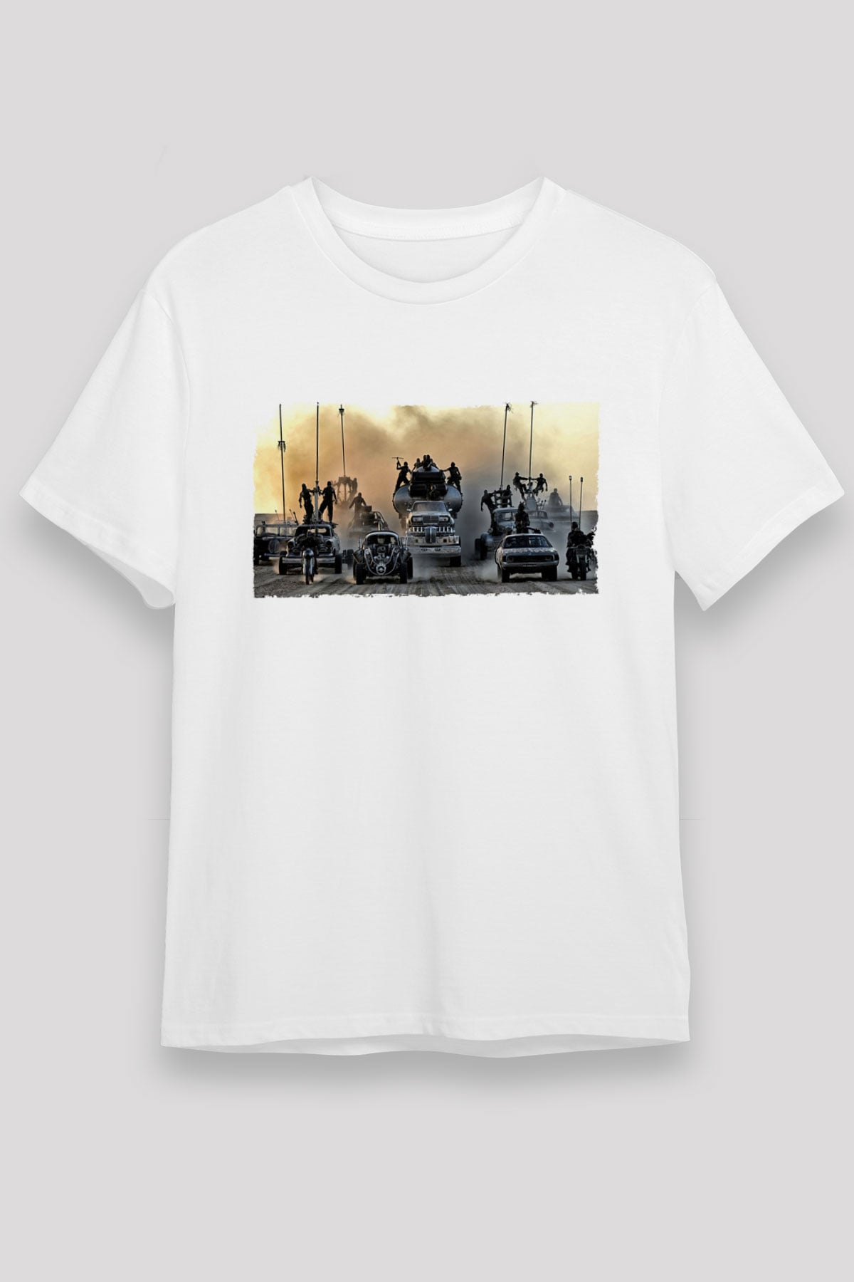 Mad Max Fury Road Baskılı Beyaz Tshirt