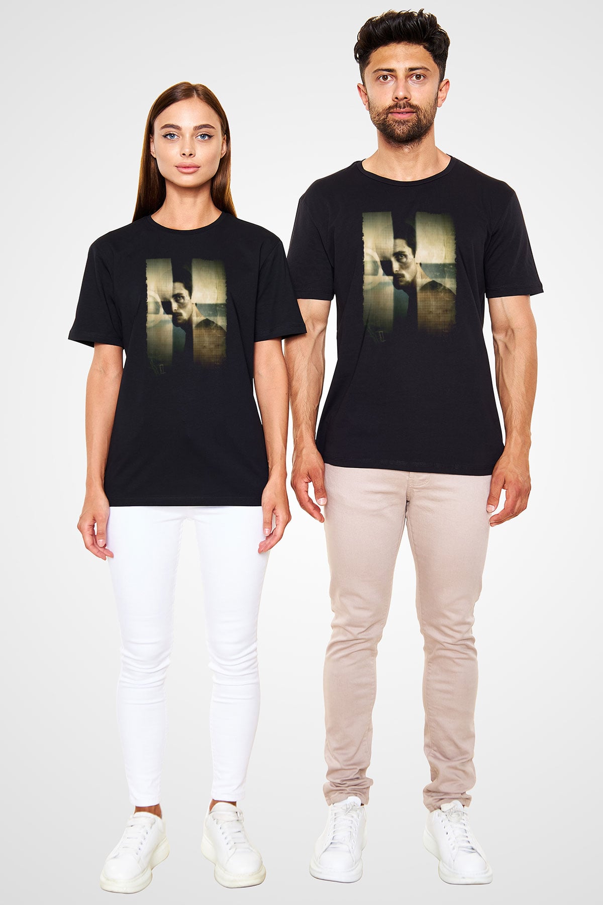 Makinist (The Machinist) Baskılı Siyah Tshirt