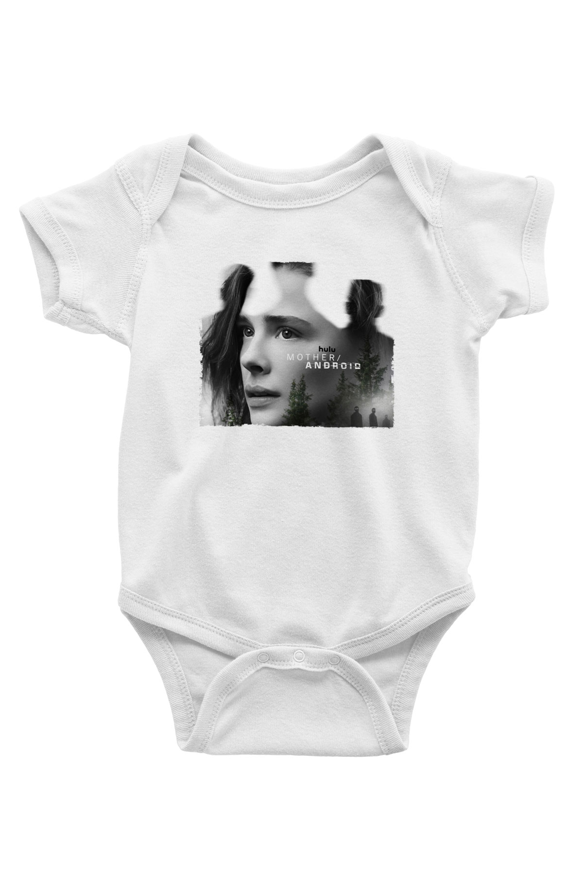 Unisex Mother Android Baskılı Bebek Body - Zıbın