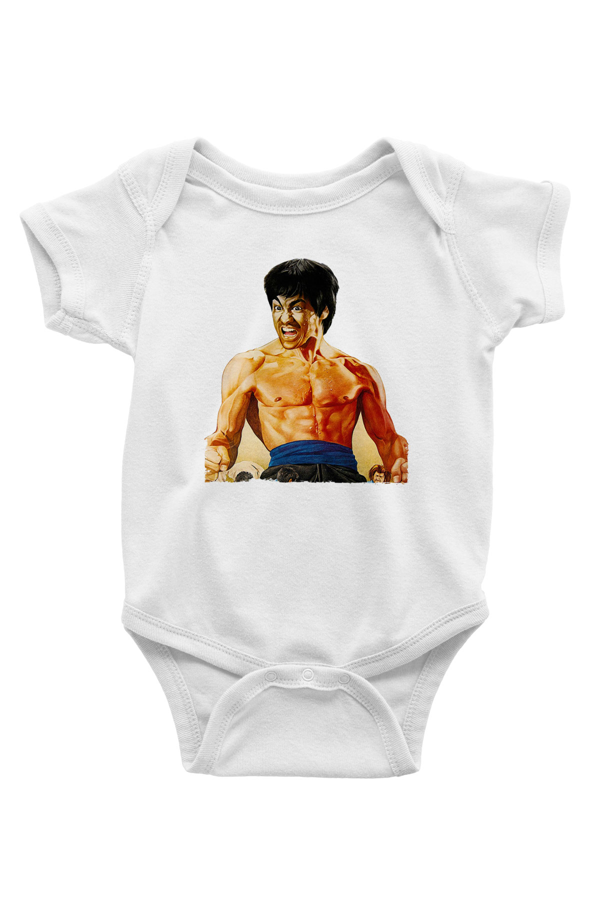 Unisex Öfkenin Yumruğu (Fist of Fury) Baskılı Bebek Body - Zıbın