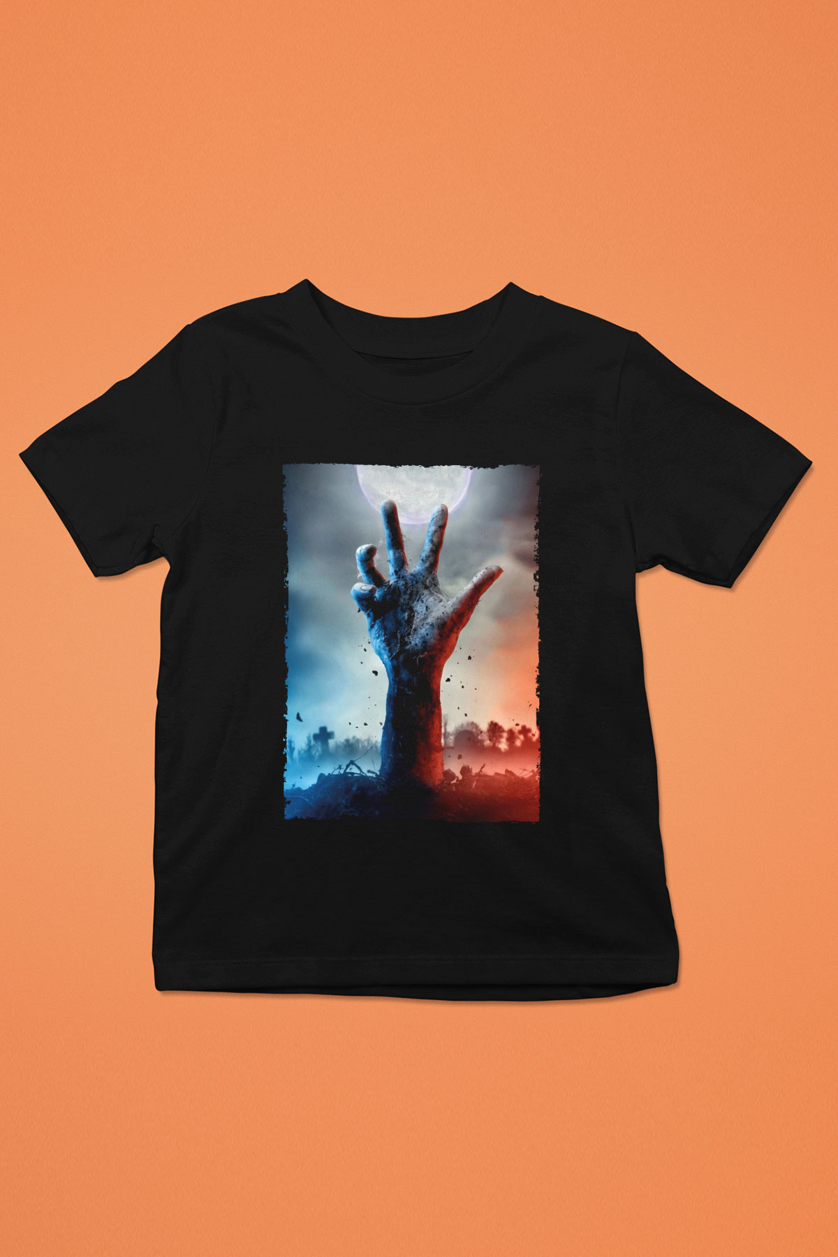 Unisex Ölüler Ölmez (The Dead Dont Die) Baskılı Siyah Çocuk T-Shirt
