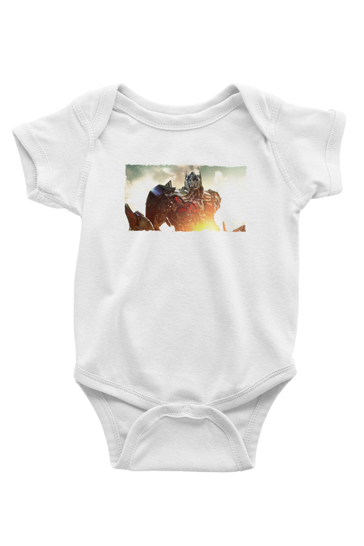 Unisex Optimus Prime Baskılı Bebek Body - Zıbın