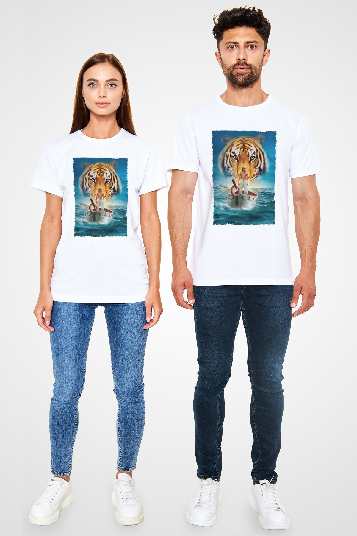Pinin Yaşamı (Life of Pi) Baskılı Beyaz Tshirt
