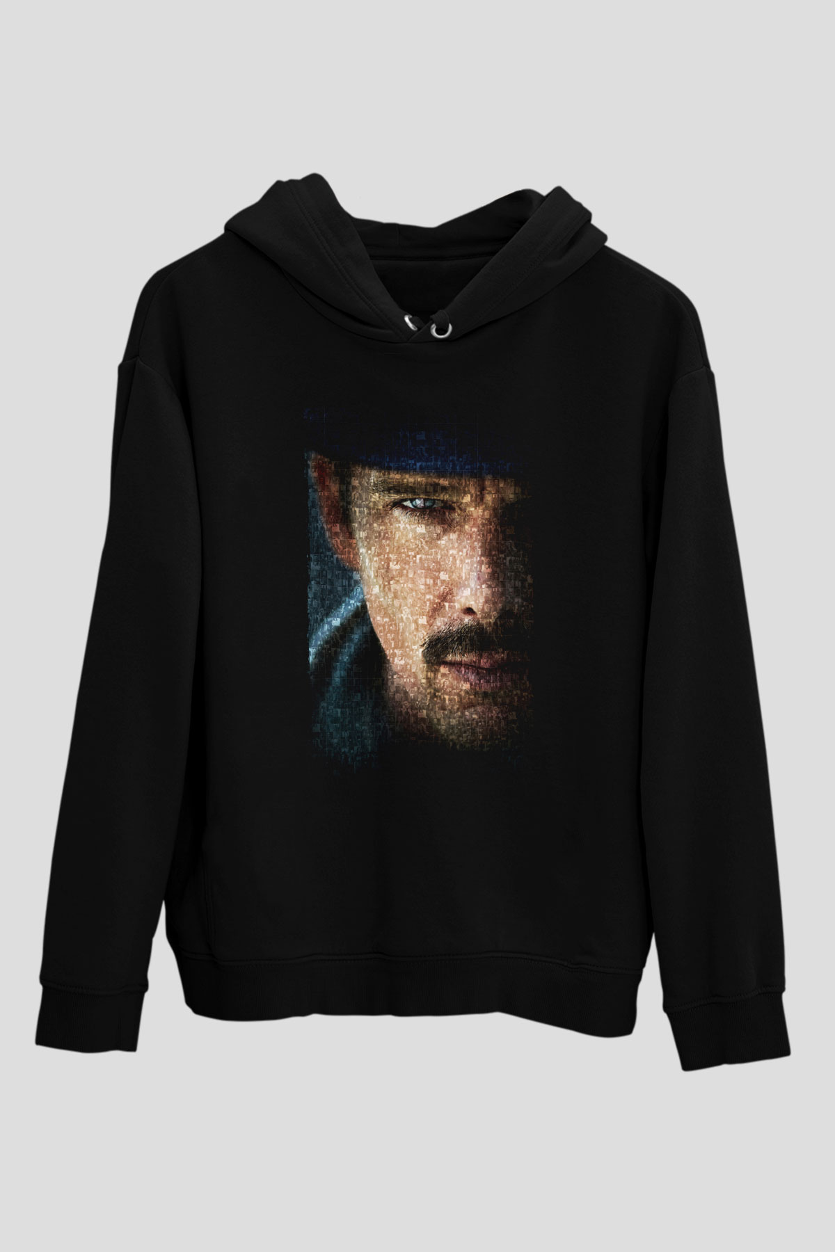 Unisex Predestination (Kader) (Predestination) Baskılı Siyah Kapüşonlu Sweatshirt