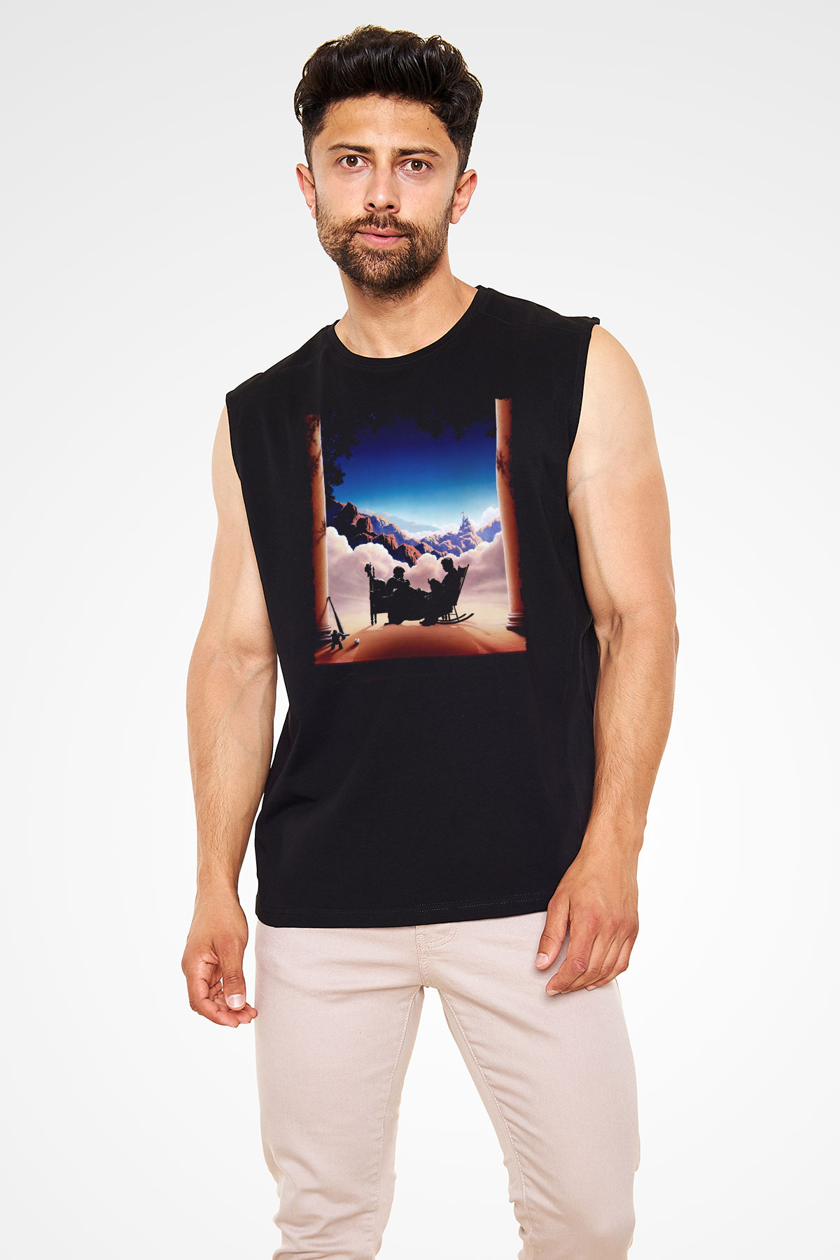 Unisex Prenses Gelin (The Princess Bride) Baskılı Siyah Kolsuz T-shirt