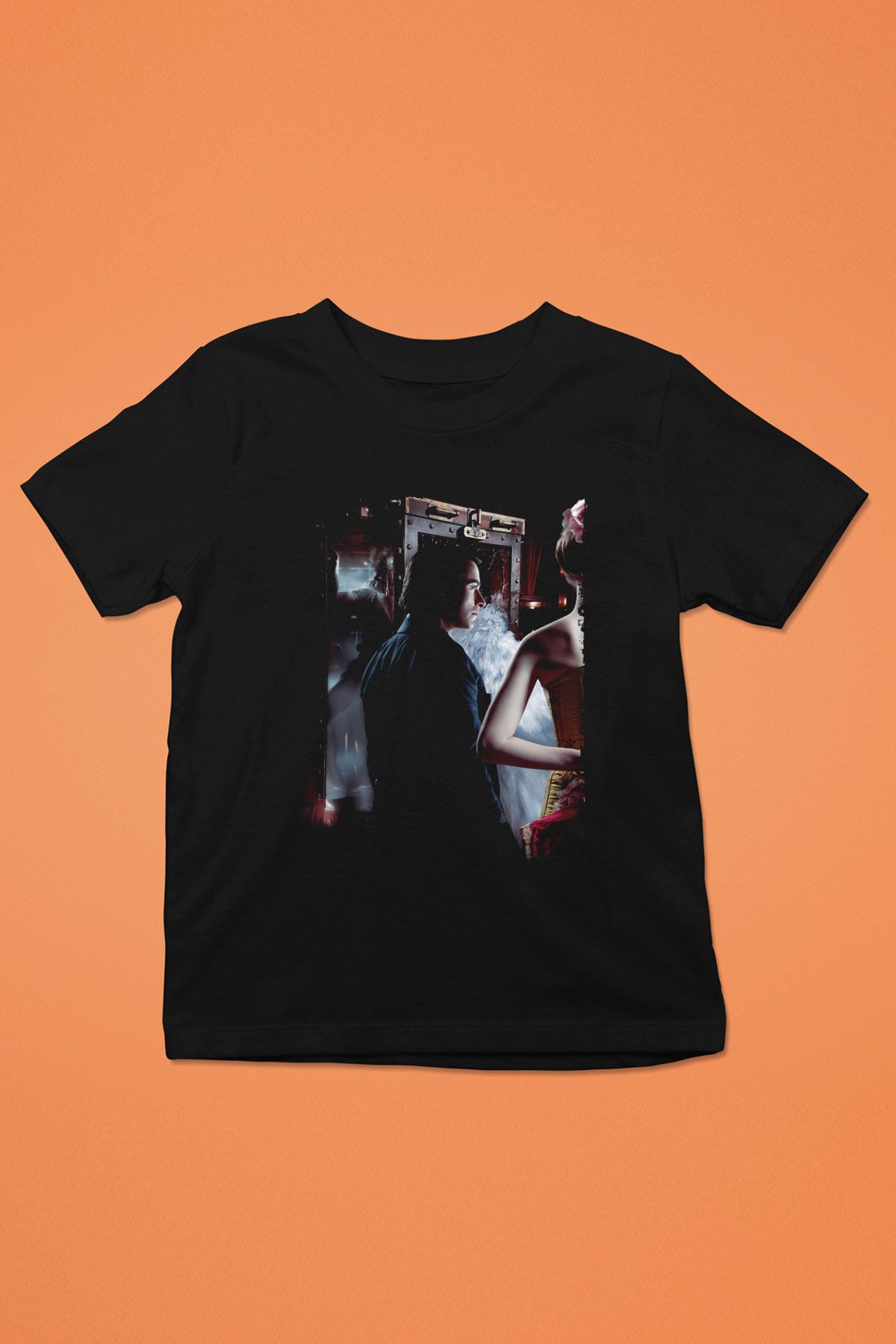 Unisex Prestij (The Prestige) Baskılı Siyah Çocuk Tişört