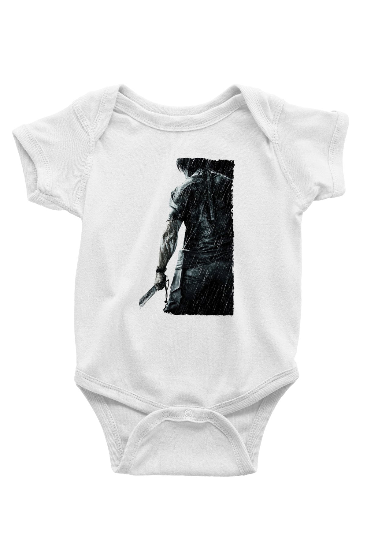 Unisex Rambo Baskılı Bebek Body - Zıbın