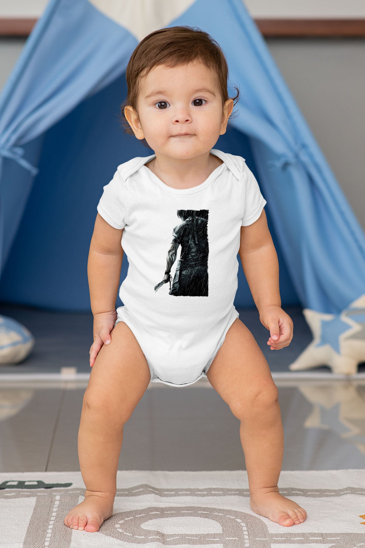 Unisex Rambo Baskılı Bebek Body - Zıbın