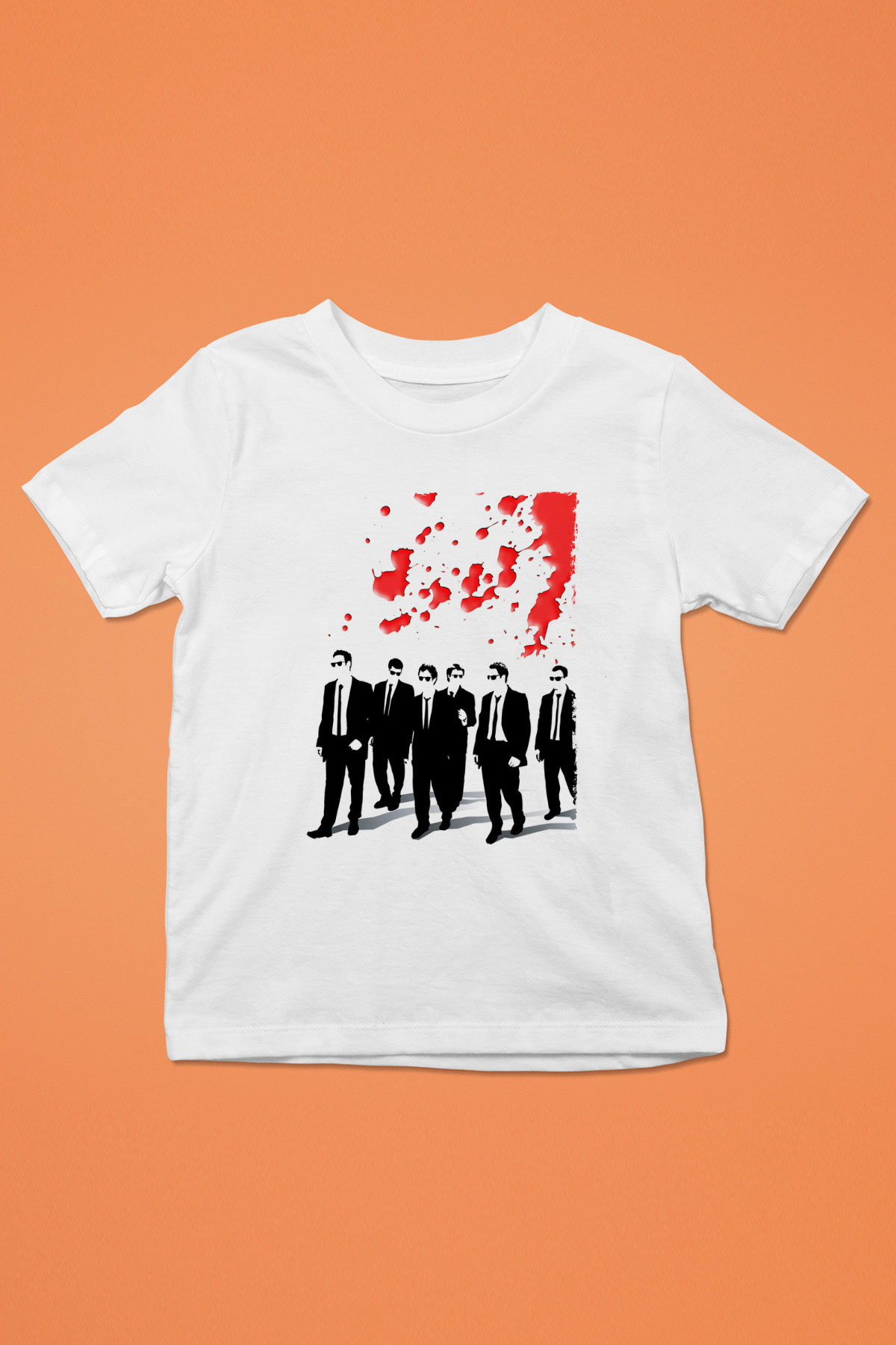 Unisex Rezervuar Köpekleri (Reservoir Dogs) Baskılı Beyaz Çocuk Tişört