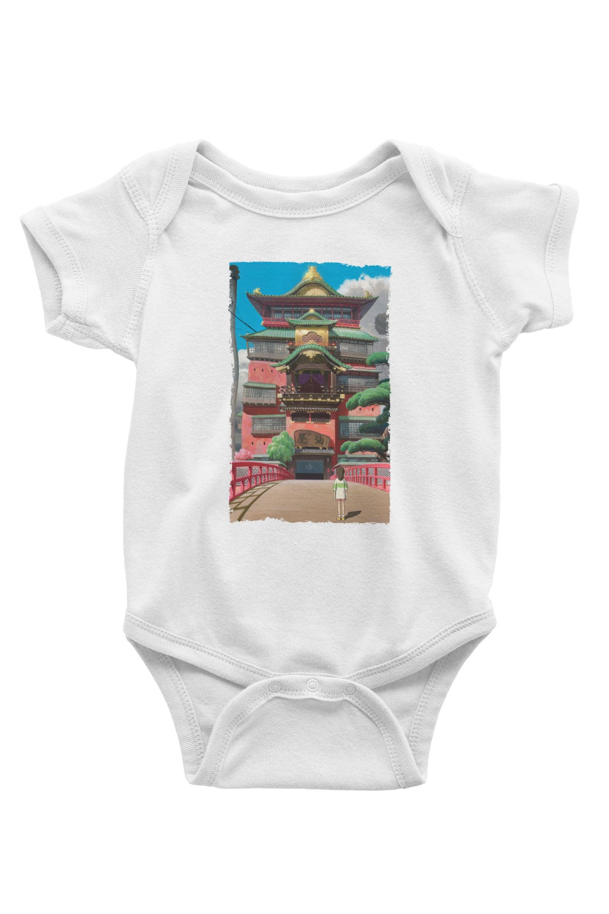 Unisex Ruhların Kaçışı (Spirited Away) Baskılı Bebek Body - Zıbın