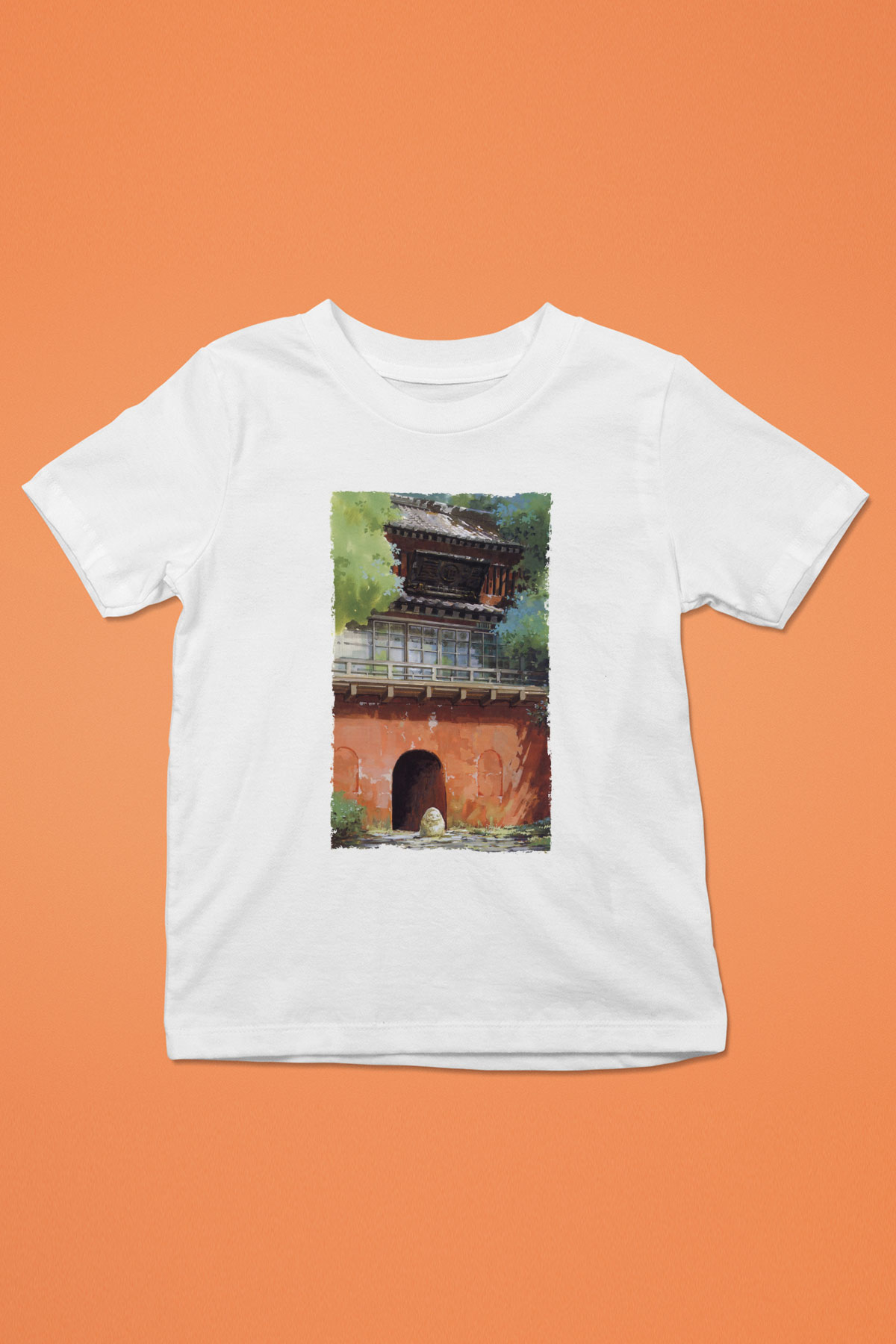 Unisex Ruhların Kaçışı (Spirited Away) Baskılı Beyaz Çocuk Tshirt