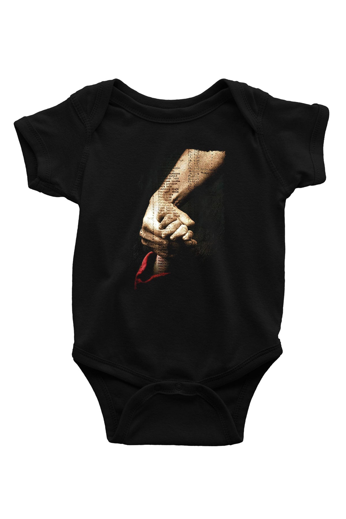 Unisex Schindlerin Listesi (Schindlers List) Baskılı Siyah Bebek Body - Zıbın