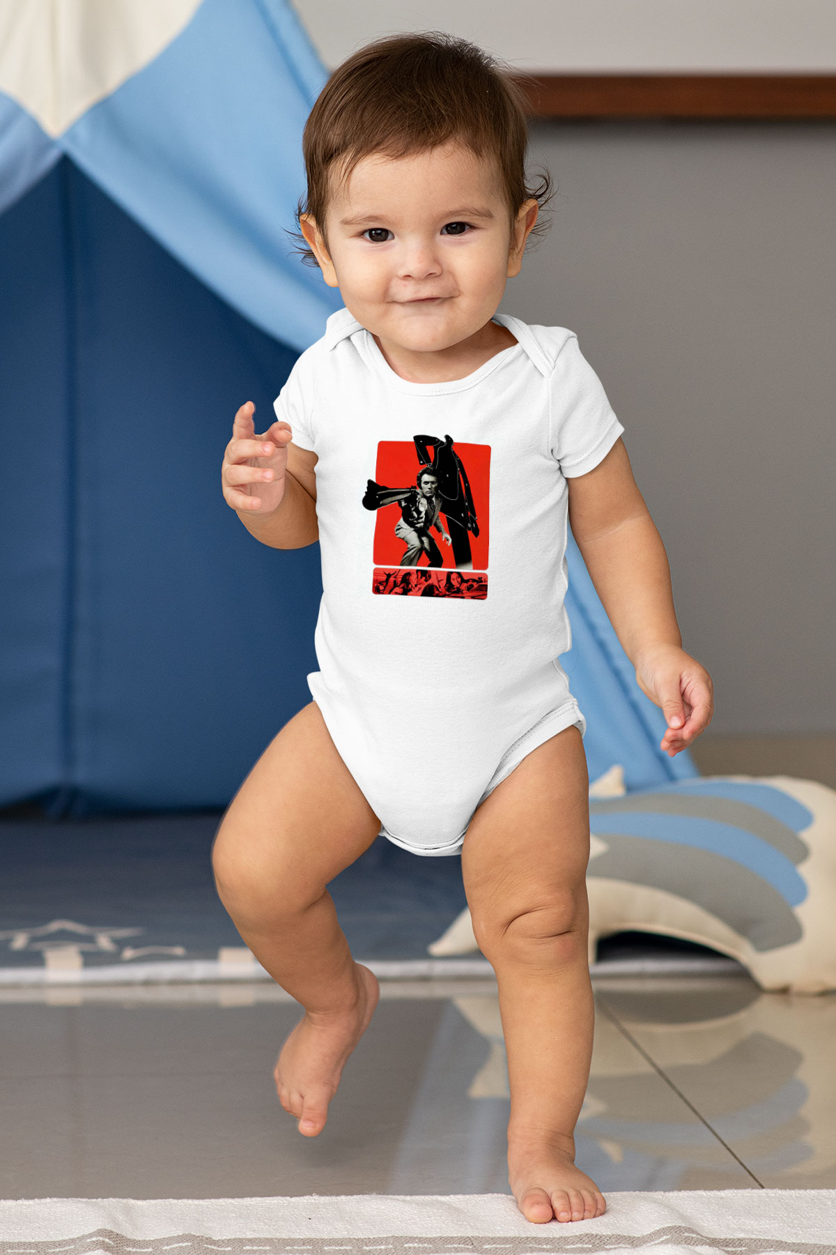 Unisex Silahın Gücü (Magnum Force) Baskılı Bebek Body - Zıbın