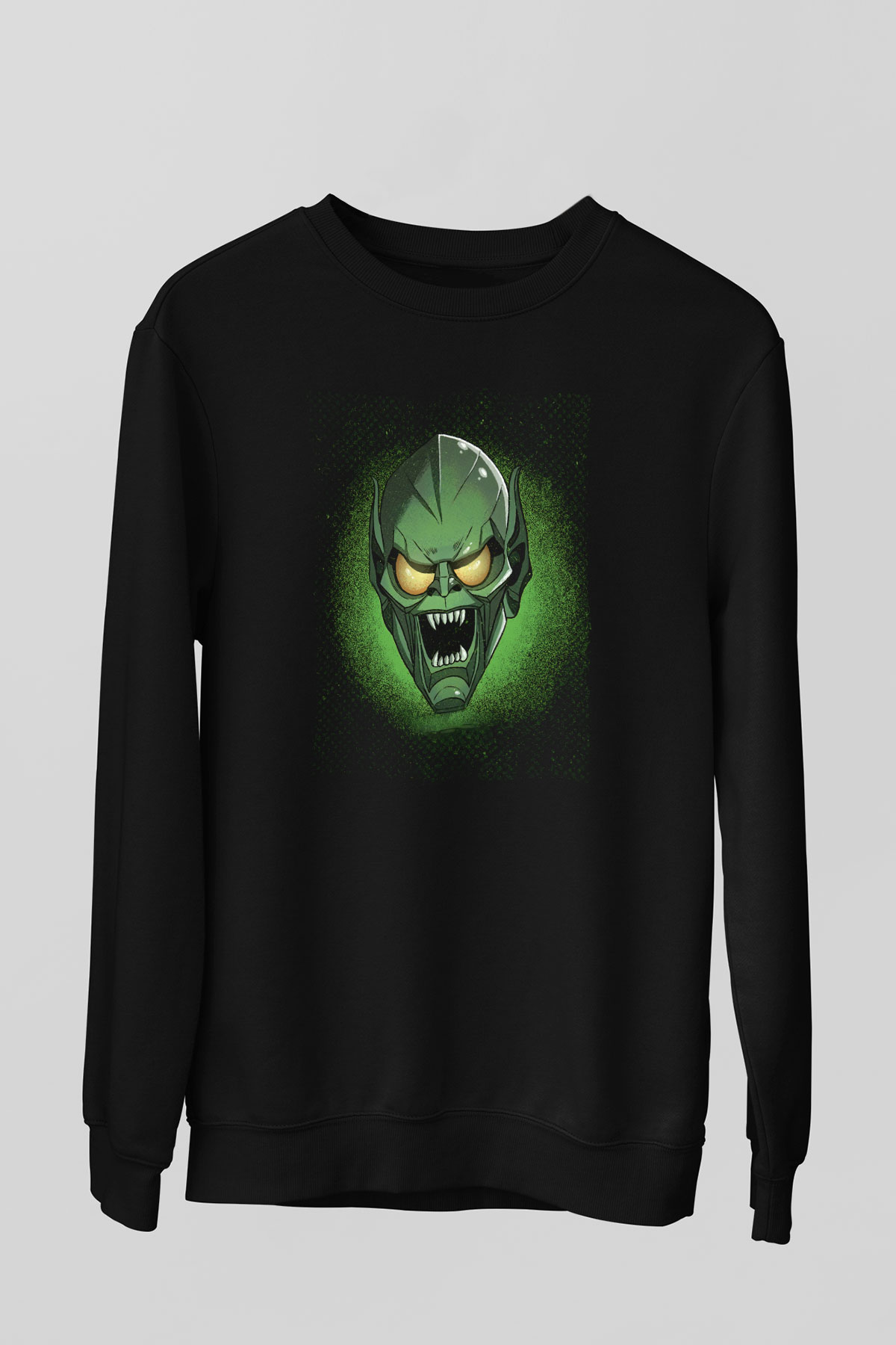 Unisex Sinister Six Baskılı Siyah Sweatshirt